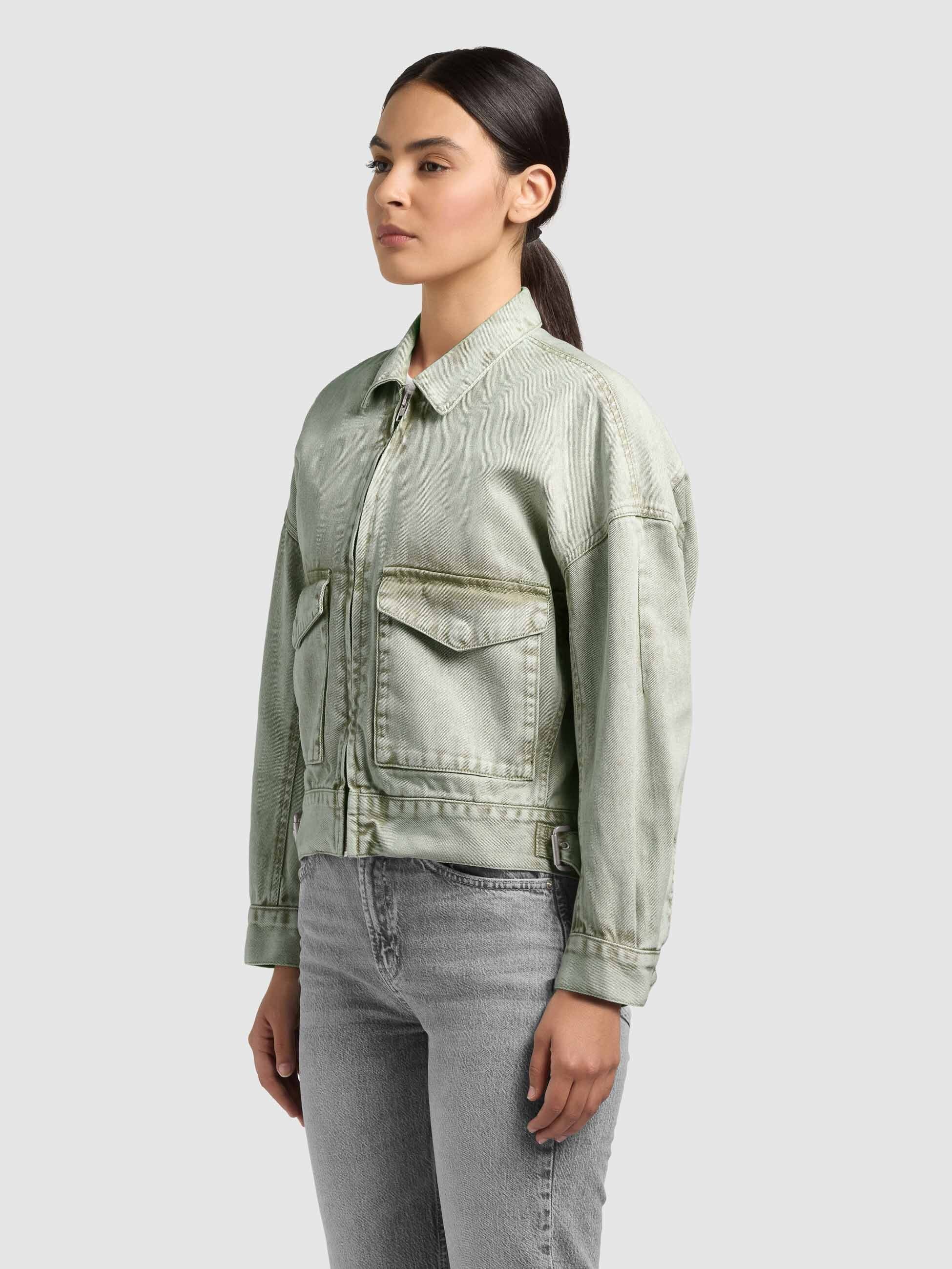 khujo-jacke-nelina-seagreen-damen-jeansjacke-h-ftlang-aus-baumwoll-denim image 5