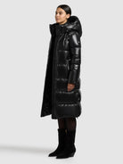 khujo-rachel2-shiny-mantel-damen-black-gl-nzend-wasserabweisend image 6