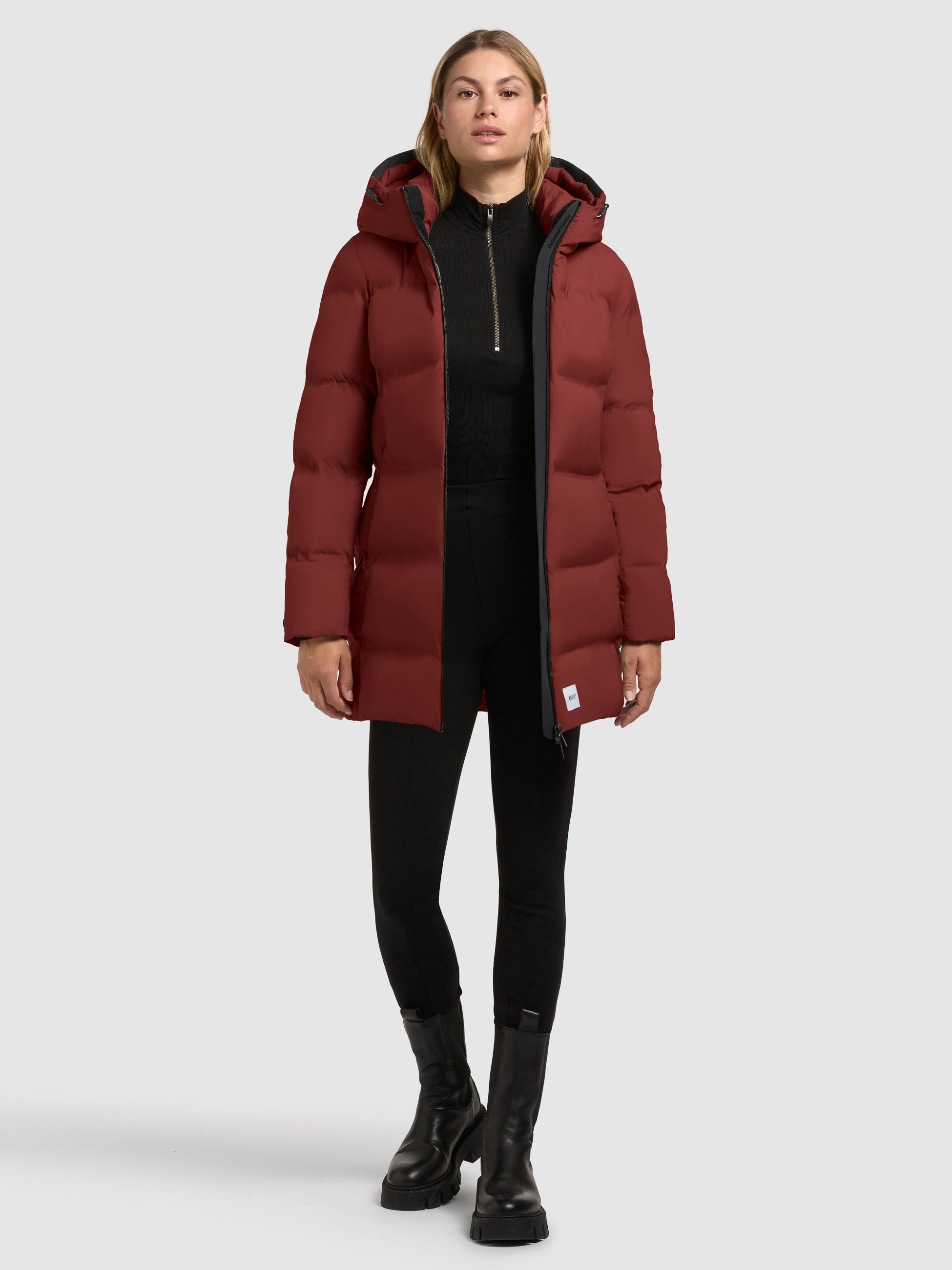 khujo-tanare3-damen-steppjacke-dark-red image 6