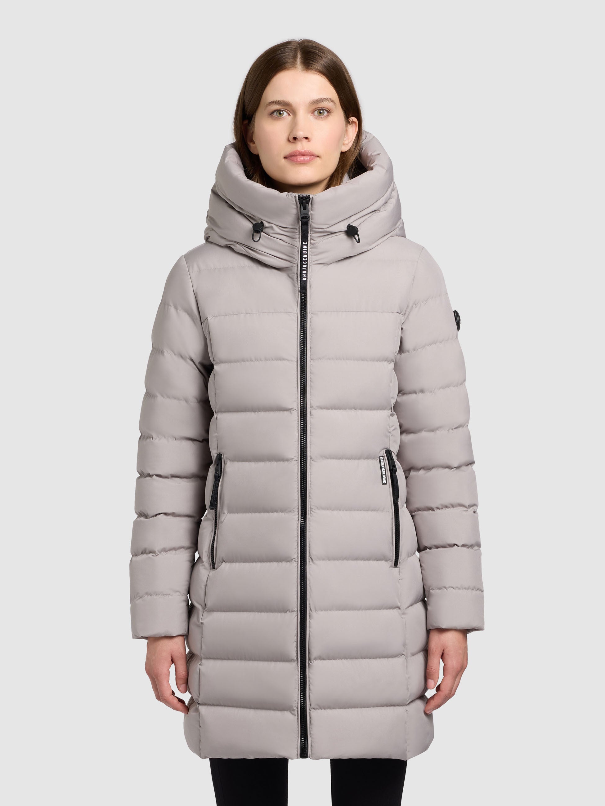 khujo-jacke-nekar-blizzard-grey-sportliche-damen-steppjacke-mit-kapuze image 4