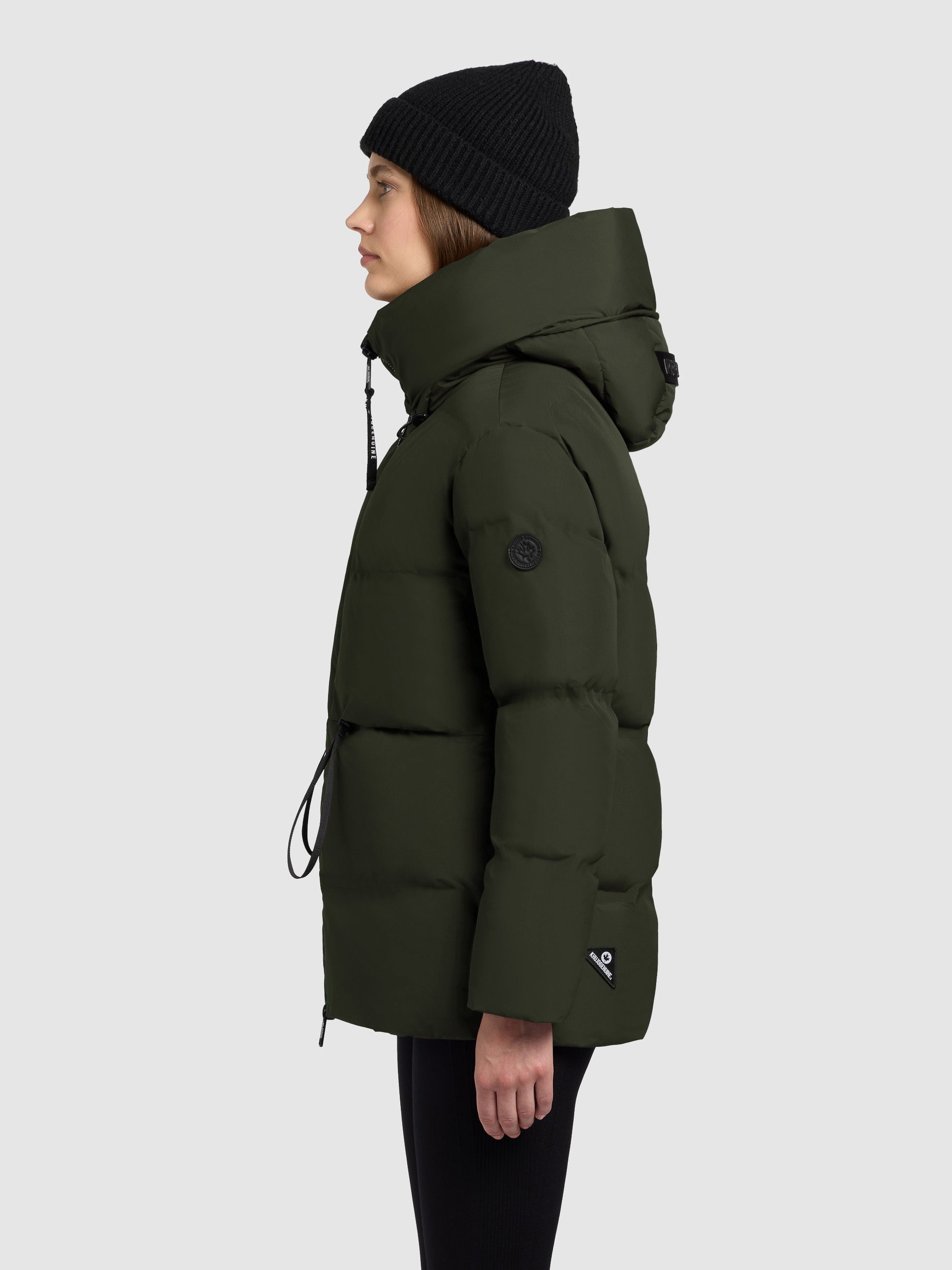 khujo-jacke-ellis-dark-green-damen-steppjacke-h-ftlang-mit-kapuze image 4