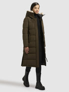 khujo-devion-teddy-damen-wintermantel-dark-olive image 6