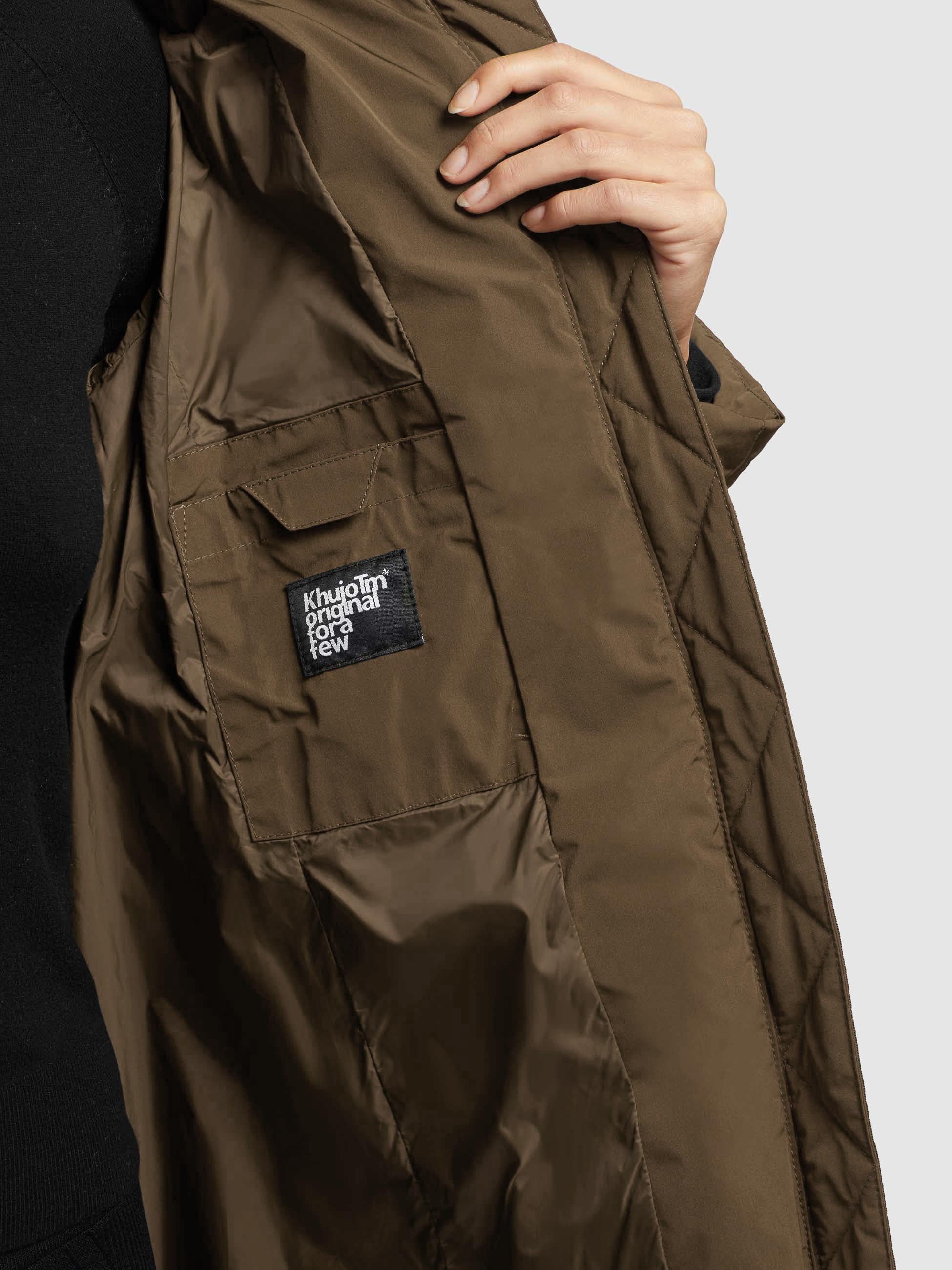 khujo-mantel-darka-damen-steppmantel-braun-regular-fit image 8