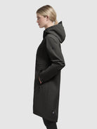 khujo-harpe-damen-kurzmantel-dunkelbraun-slim-fit-mit-kapuze image 5