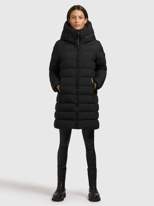 khujo-jacke-nekar-black-kurze-steppjacke-damen-mit-kapuze image 1