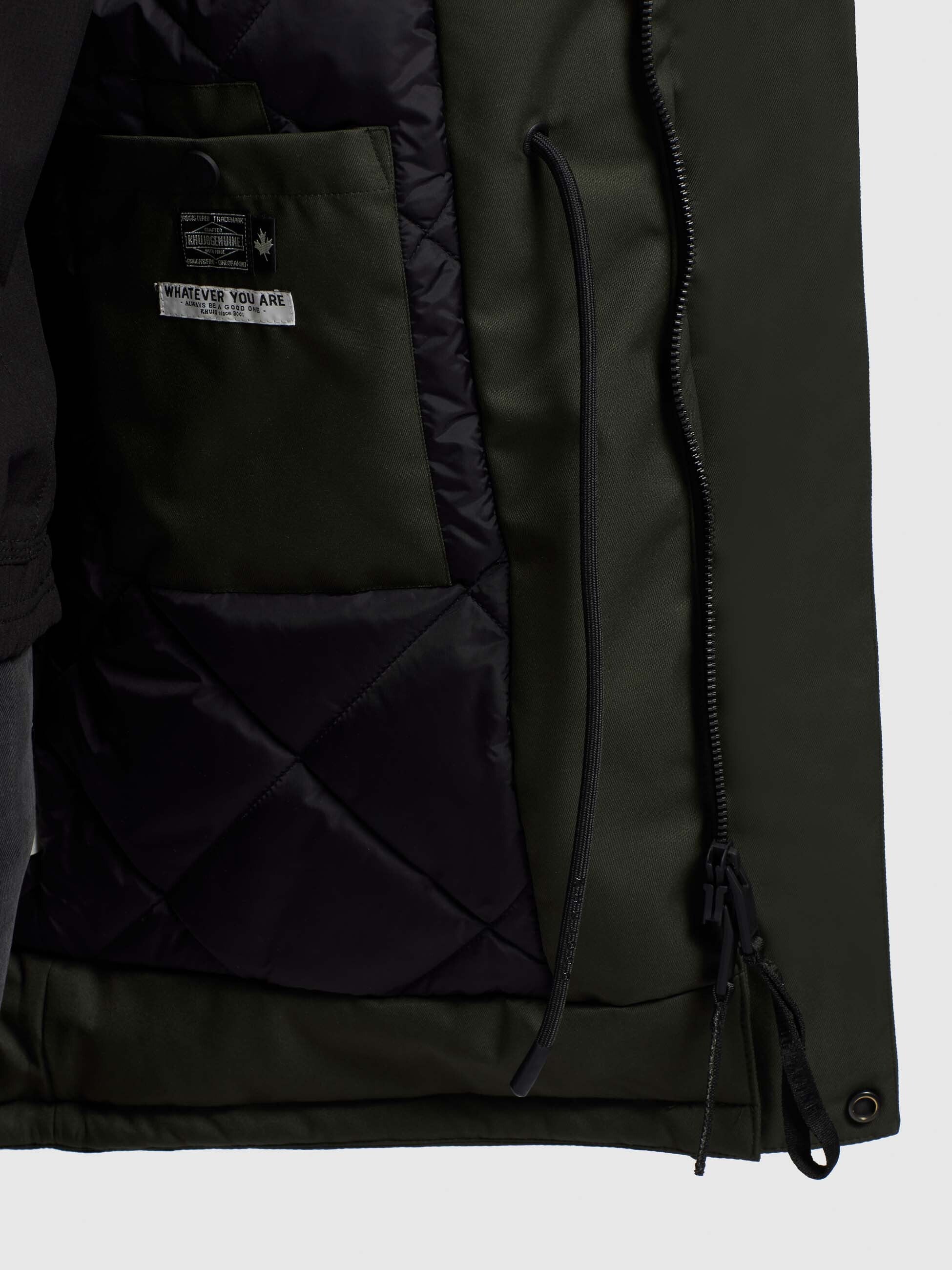 khujo-kurzmantel-hant-dark-green-damen-winterjacke-leicht-wattiert image 8