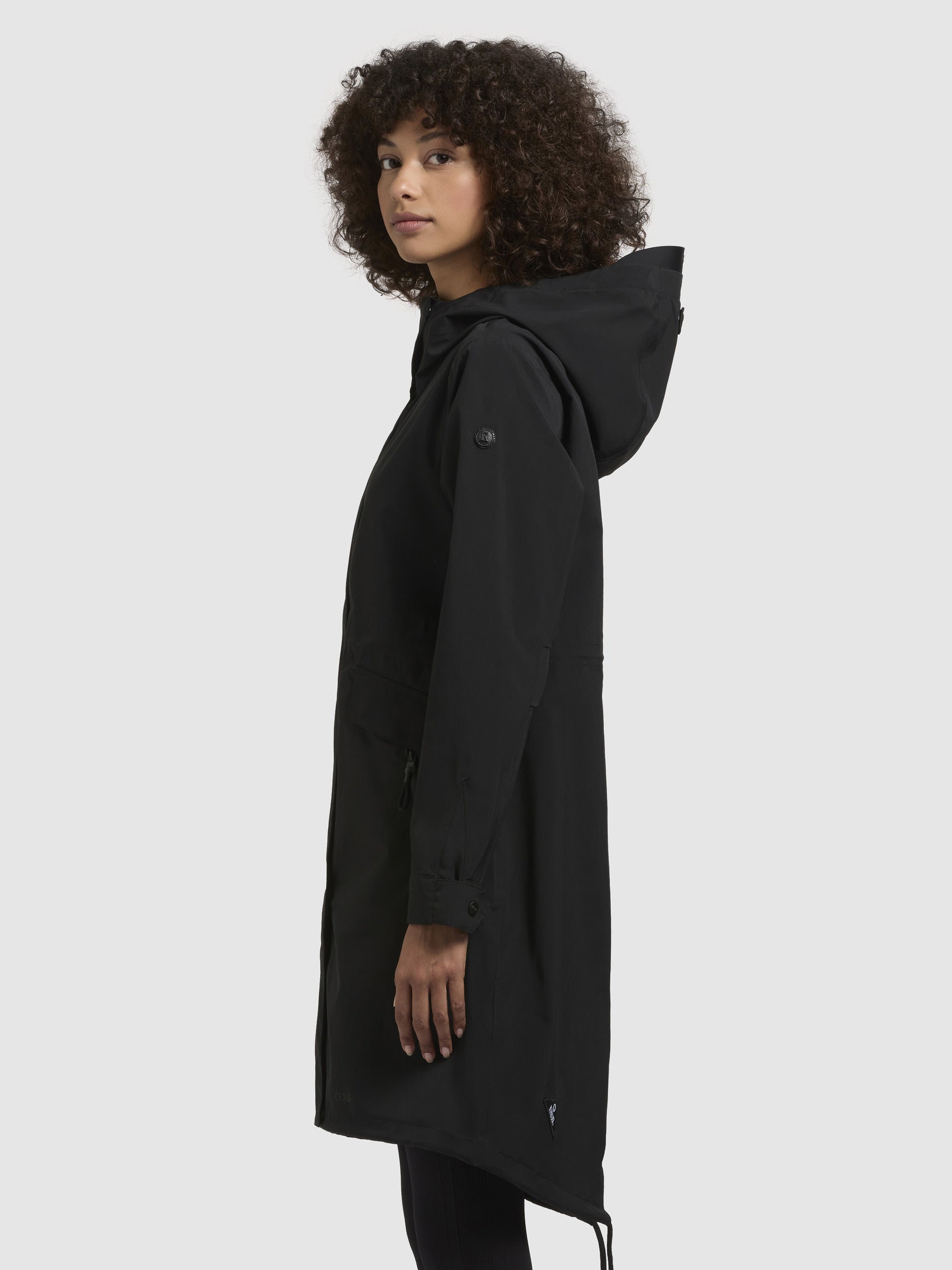 khujo-mantel-namara-schwarz-kurzmantel-regular-fit-mit-kapuze image 5