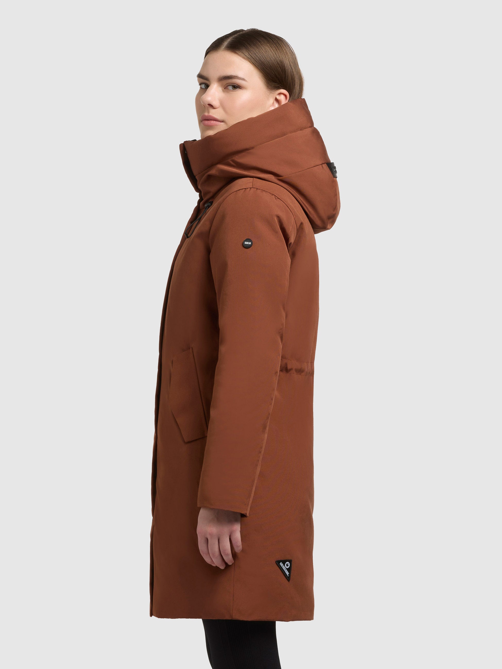 khujo-mantel-wedelia-with-inner-jacket-damen-kurzmantel-russet-brown image 5