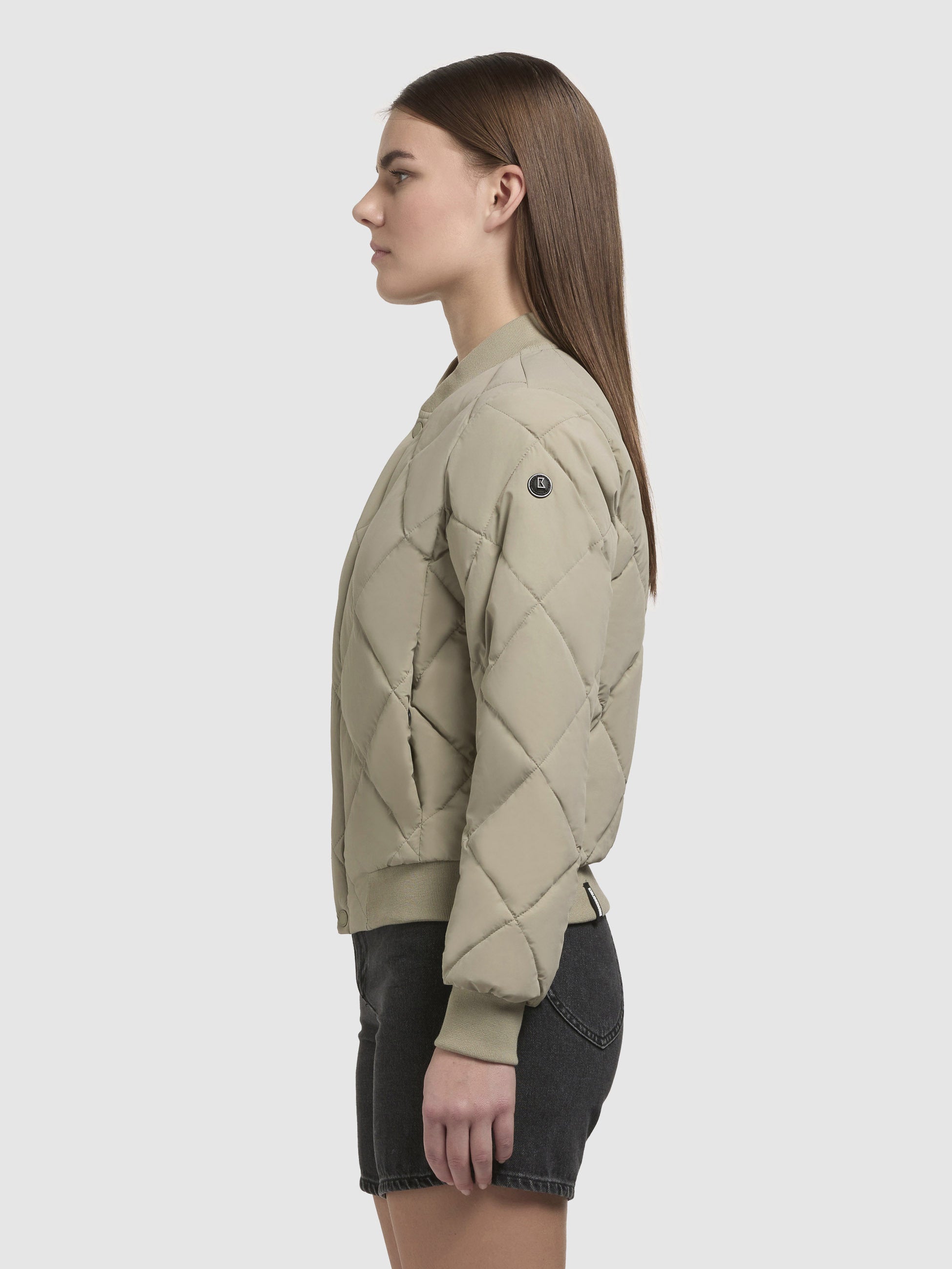 khujo-jacke-ange-damen-bomber-steppjacke-kurz-blassgr-n image 5