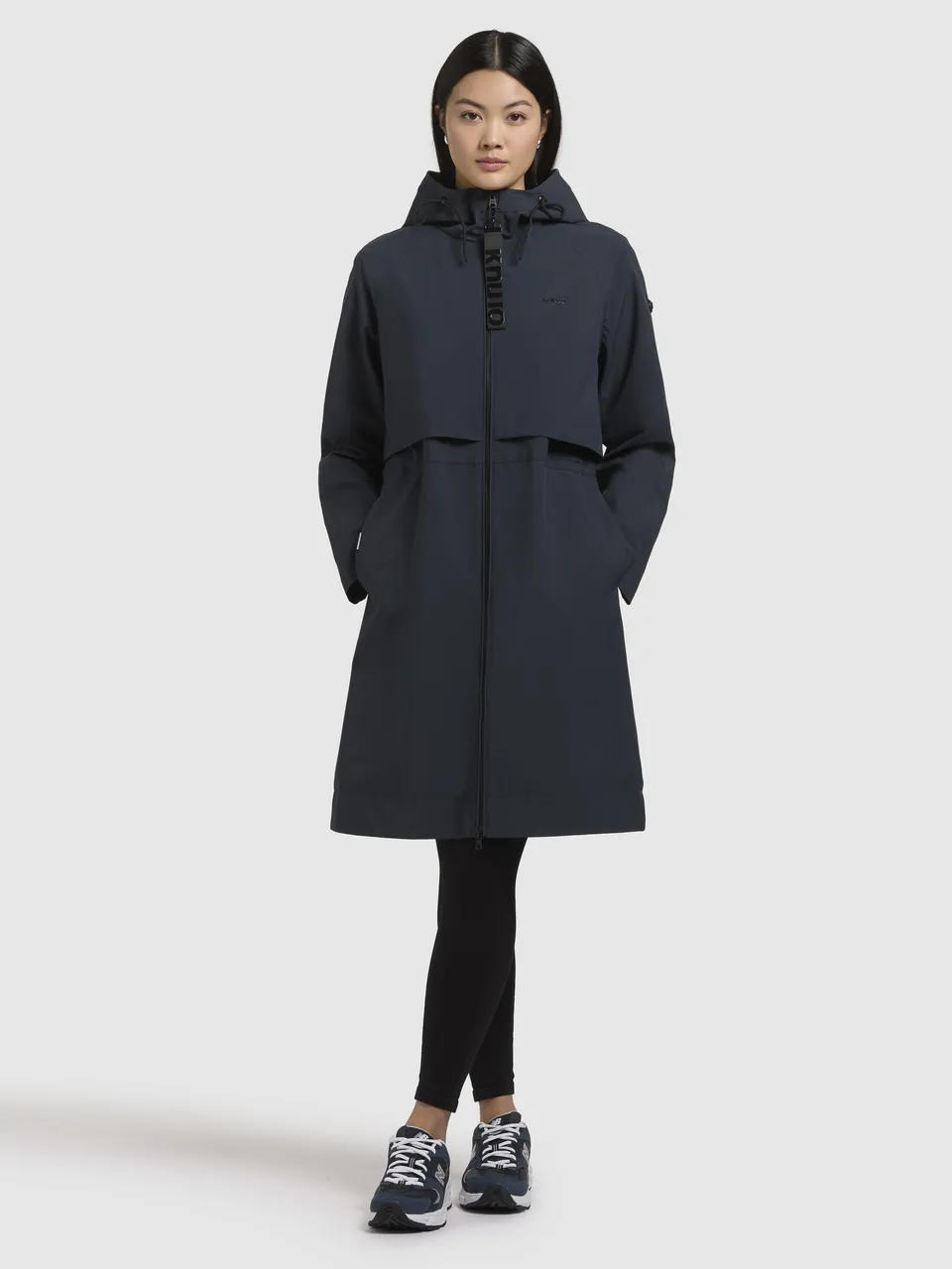 khujo-mantel-adura-dunkelblau-kurzmantel-sommerparka-damen-loose-fit image 1