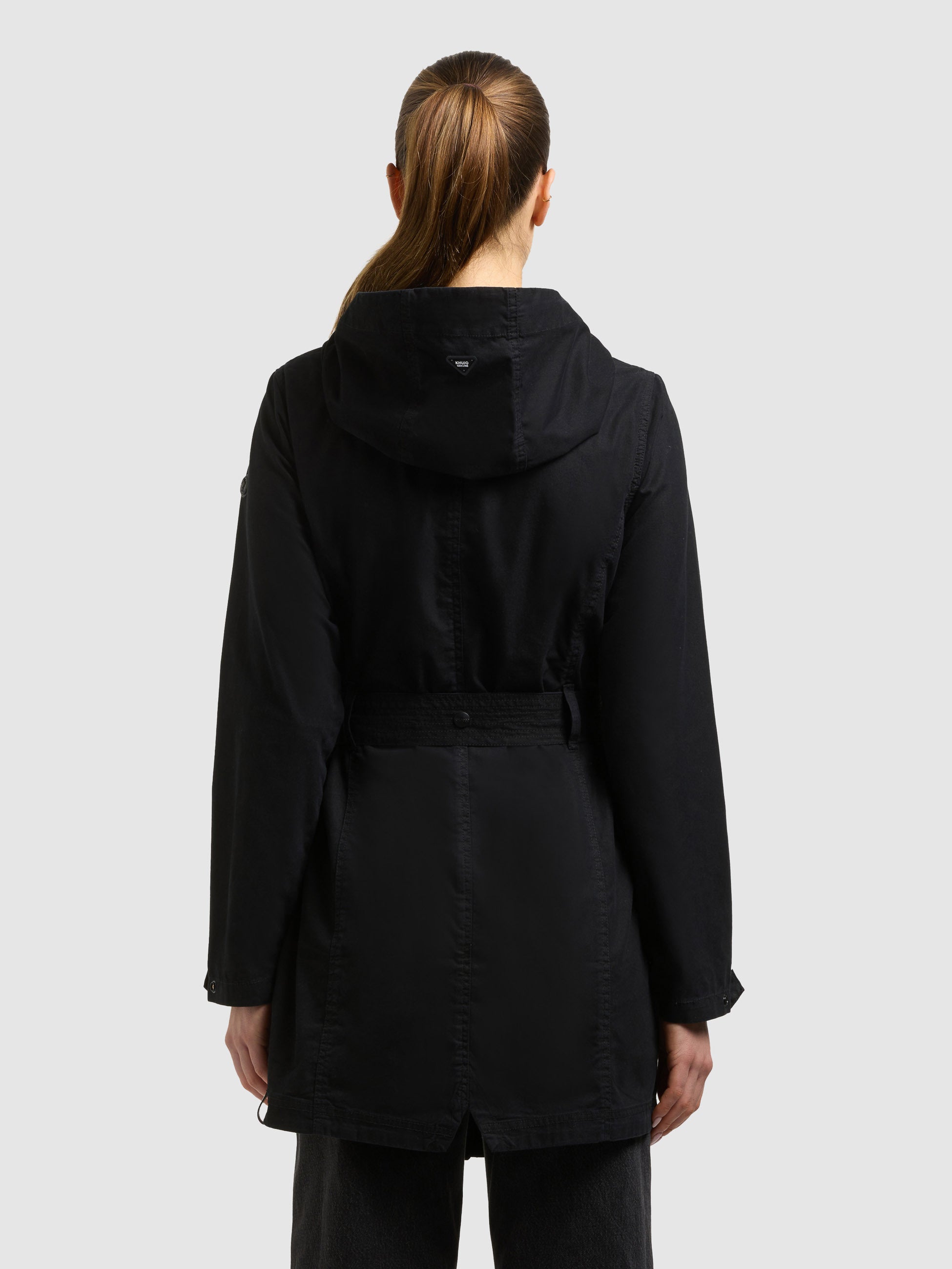 khujo-jacke-prea-damen-sommerparka-black-black-mit-g-rtel image 3