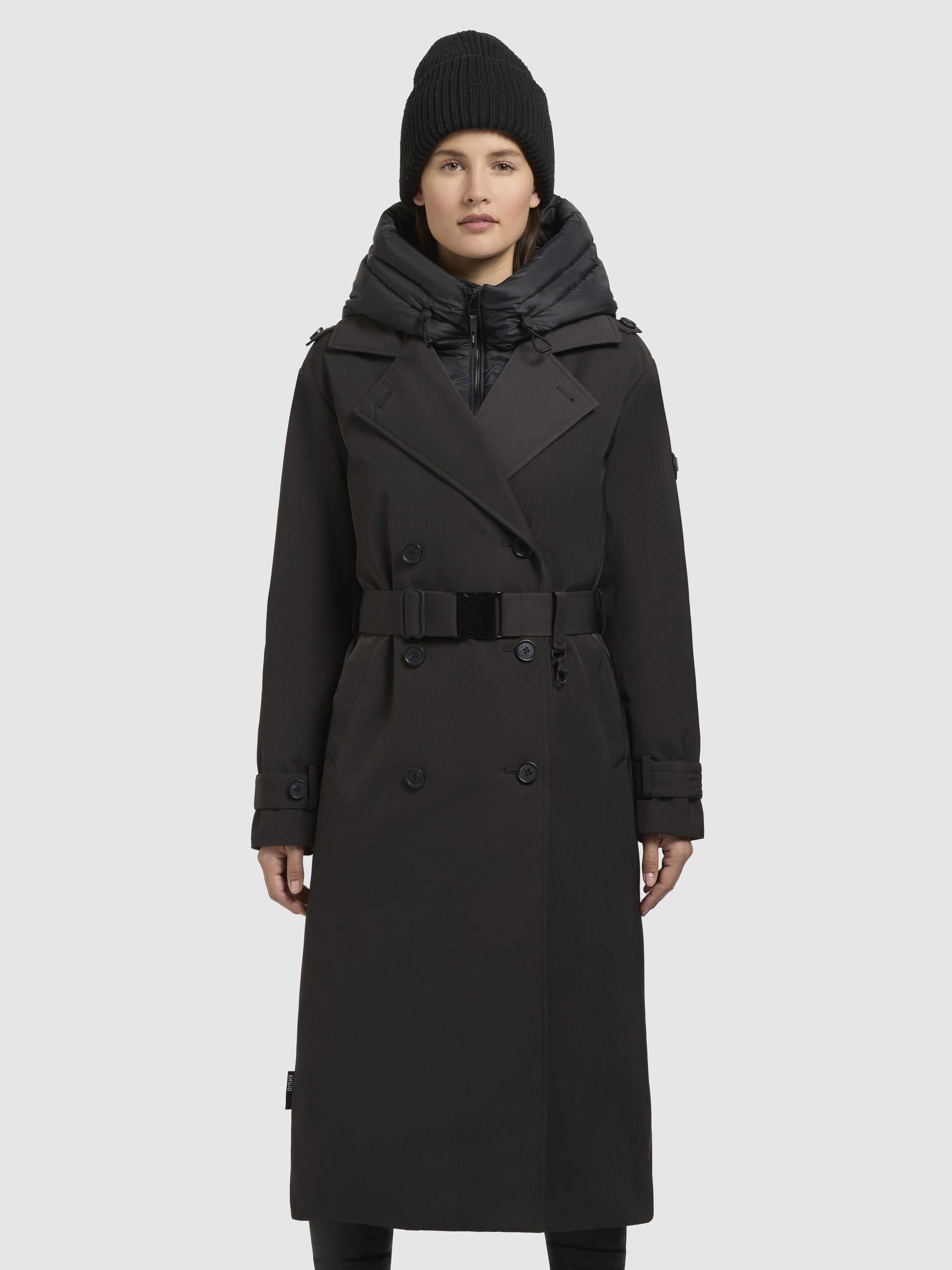 khujo-mantel-elena-dunkelgrau-damen-trenchcoat-knielang-mit-g-rtel image 4