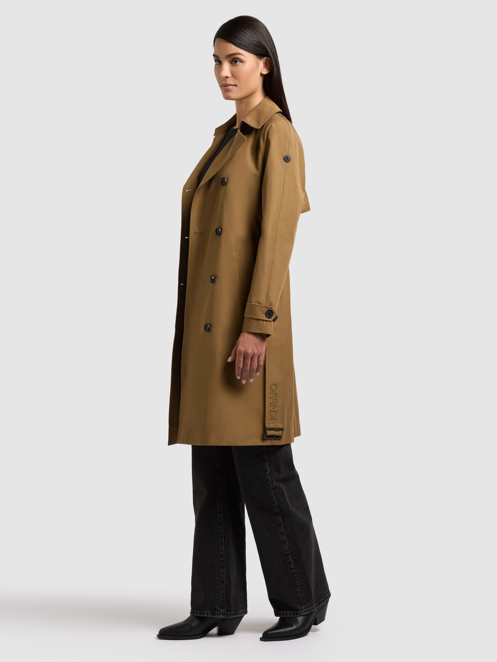 khujo-mantel-rula2-canary-green-trenchcoat-baumwollmix image 7