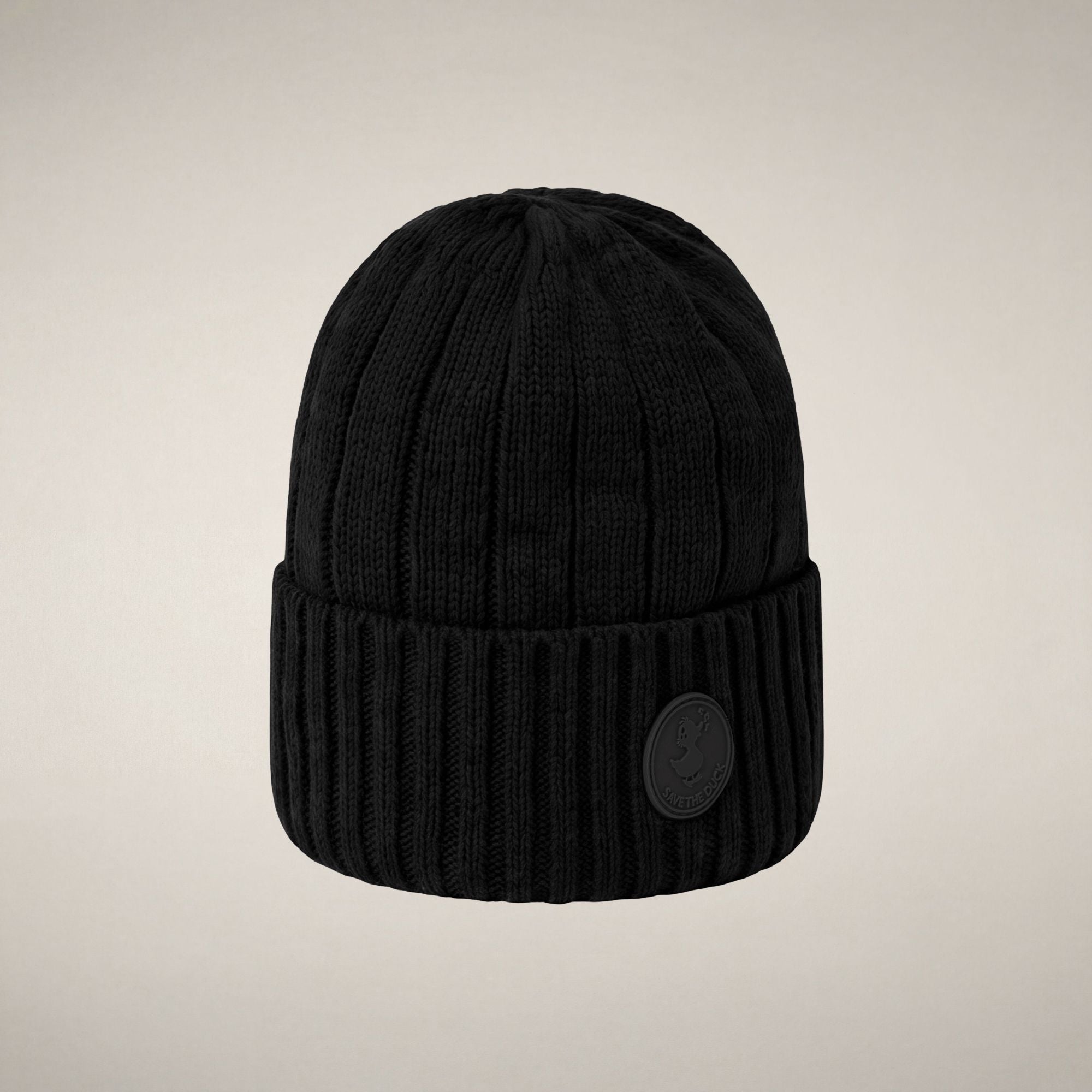 save-the-duck-jo-unisex-m-tze-schwarz-aus-baumwollstrick image 2