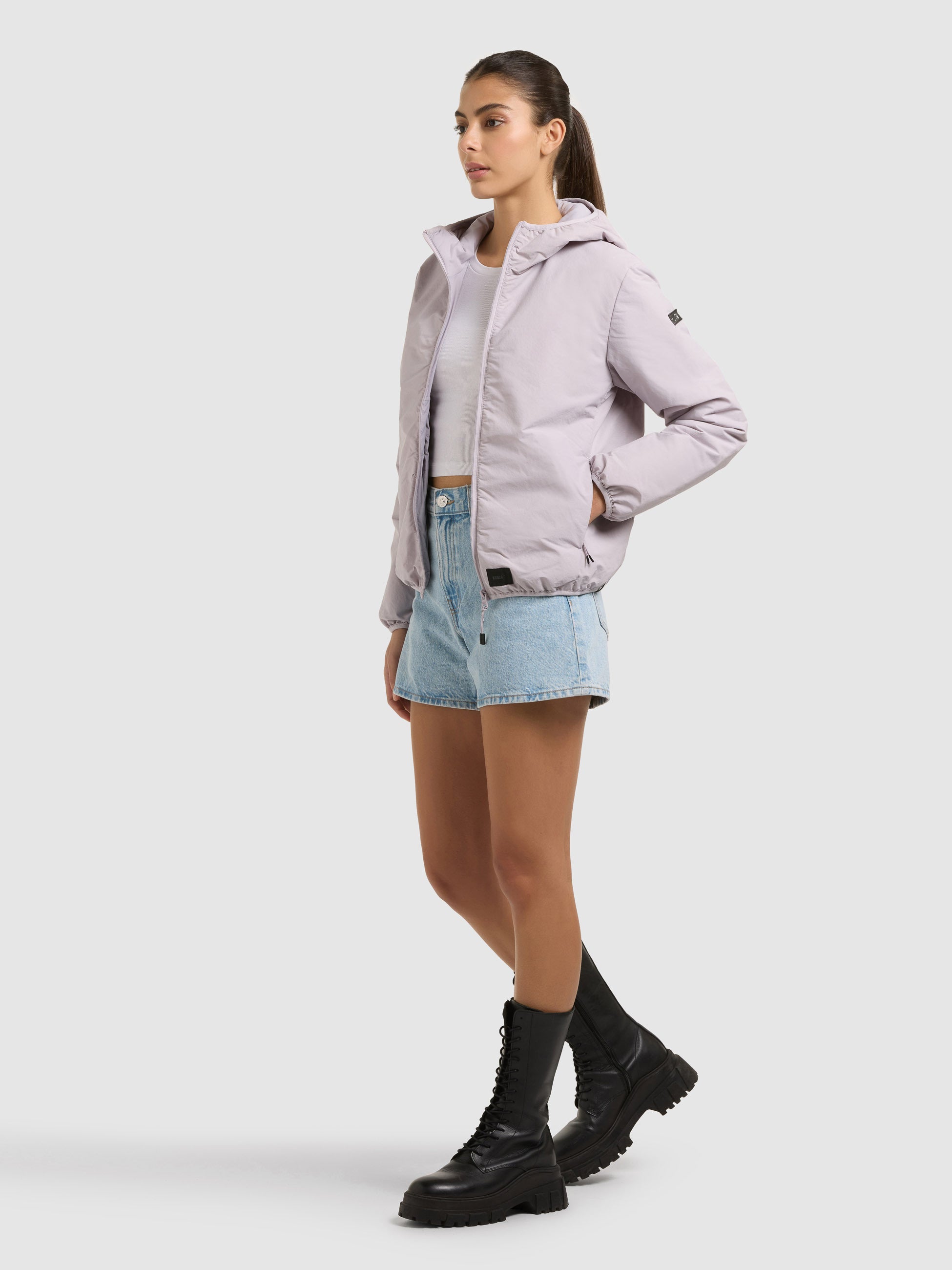 khujo-jacke-shelly2-raindrops-lilac-leichte-damen-blousonjacke-mit-packtasche image 2