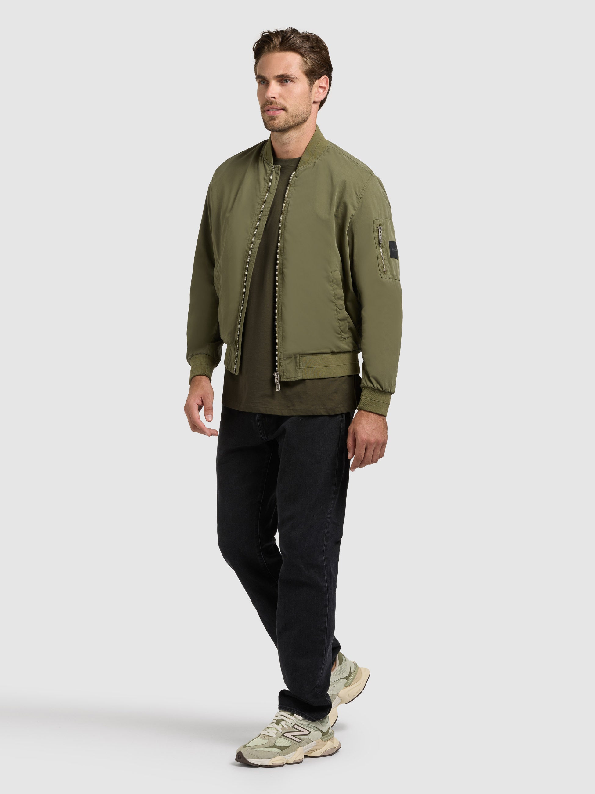 khujo-jacke-tawas-olive-bomberjacke image 6