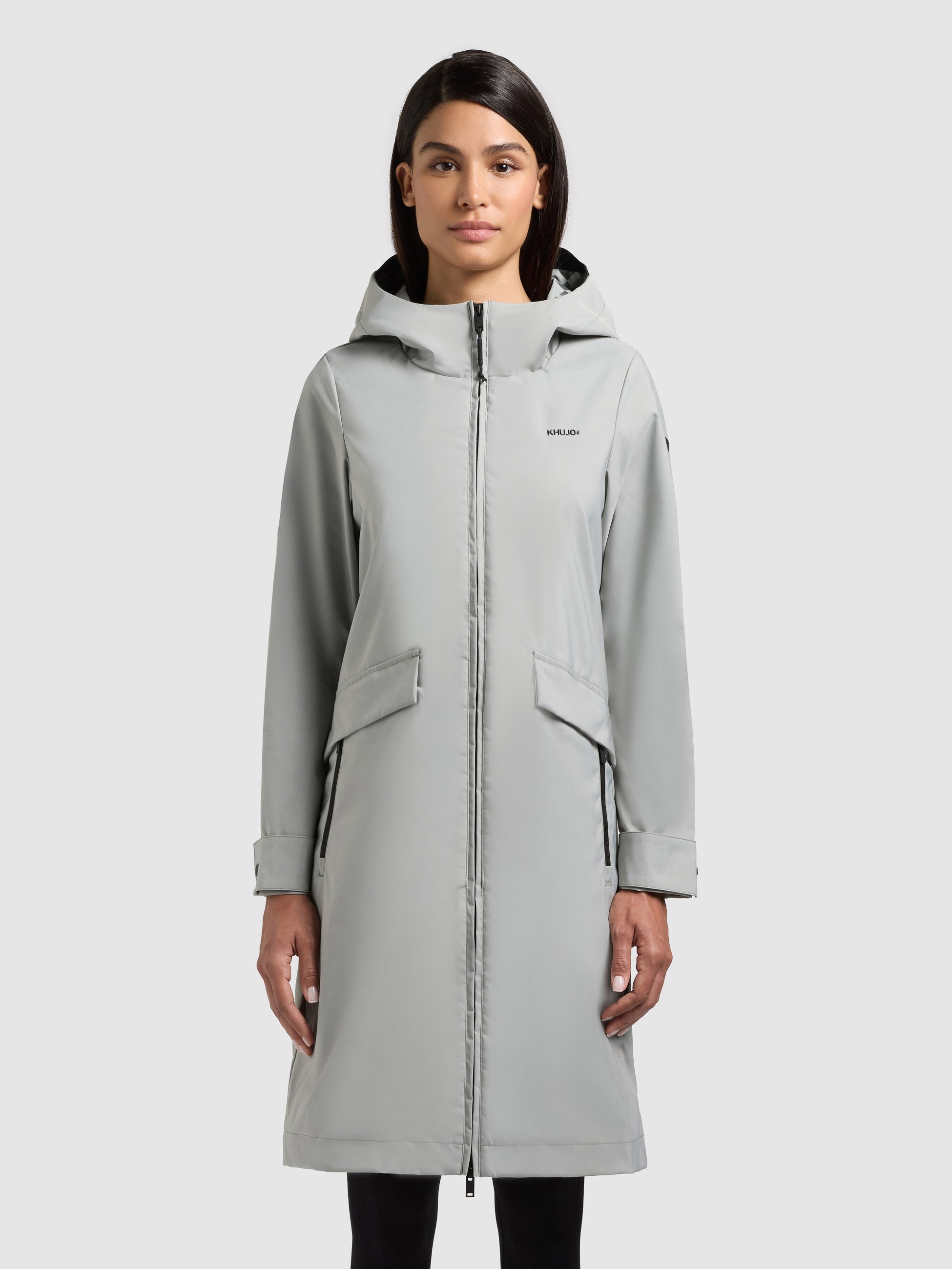 khujo-femke2-damen-parka-cloud-green-slim-fit image 1