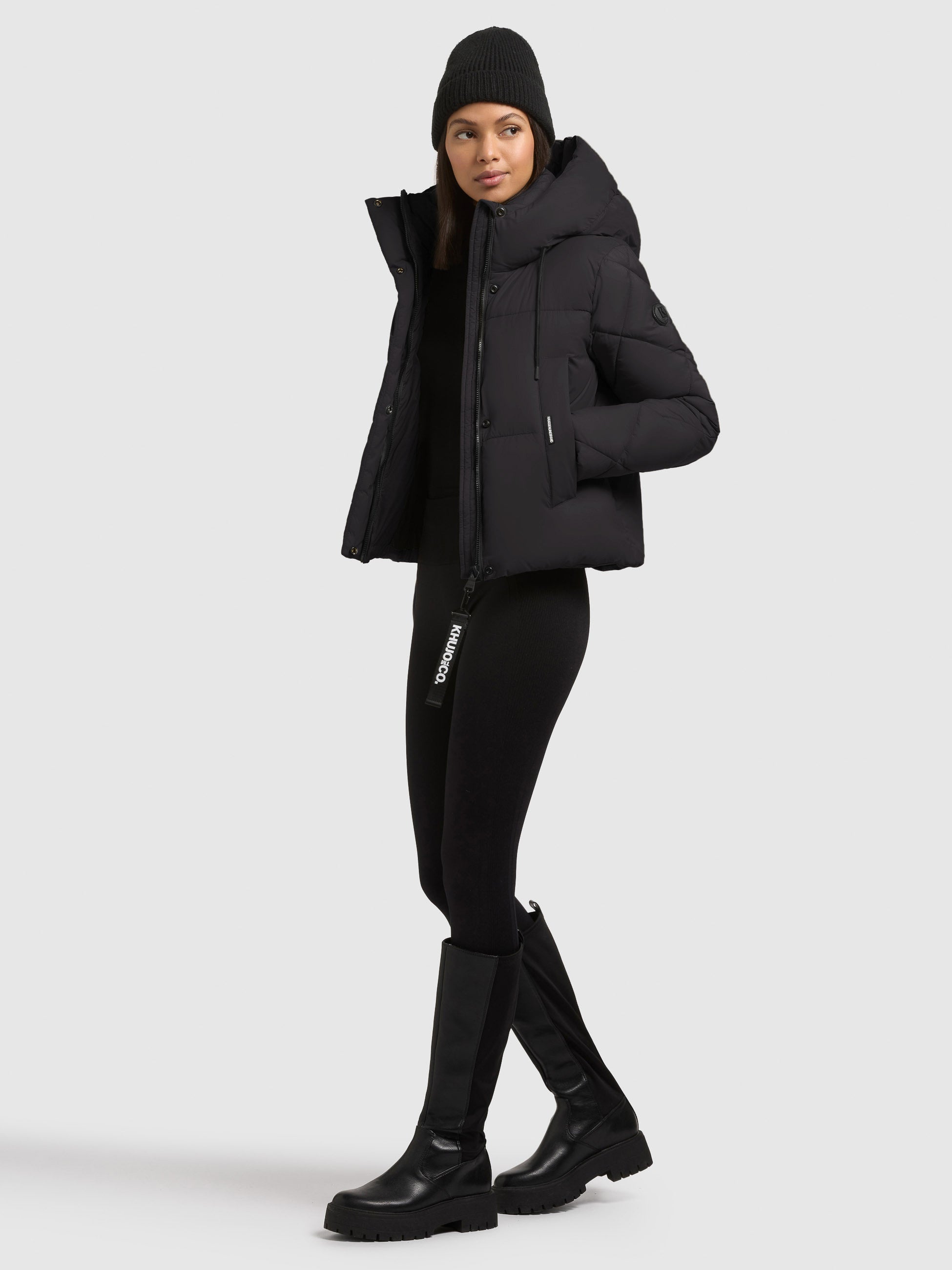 khujo-jacke-dafna-black-kurze-steppjacke-slim-fit-f-r-damen image 6