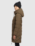 khujo-coat-darka-steppmantel-brown-regular-fit-mit-kapuze image 5