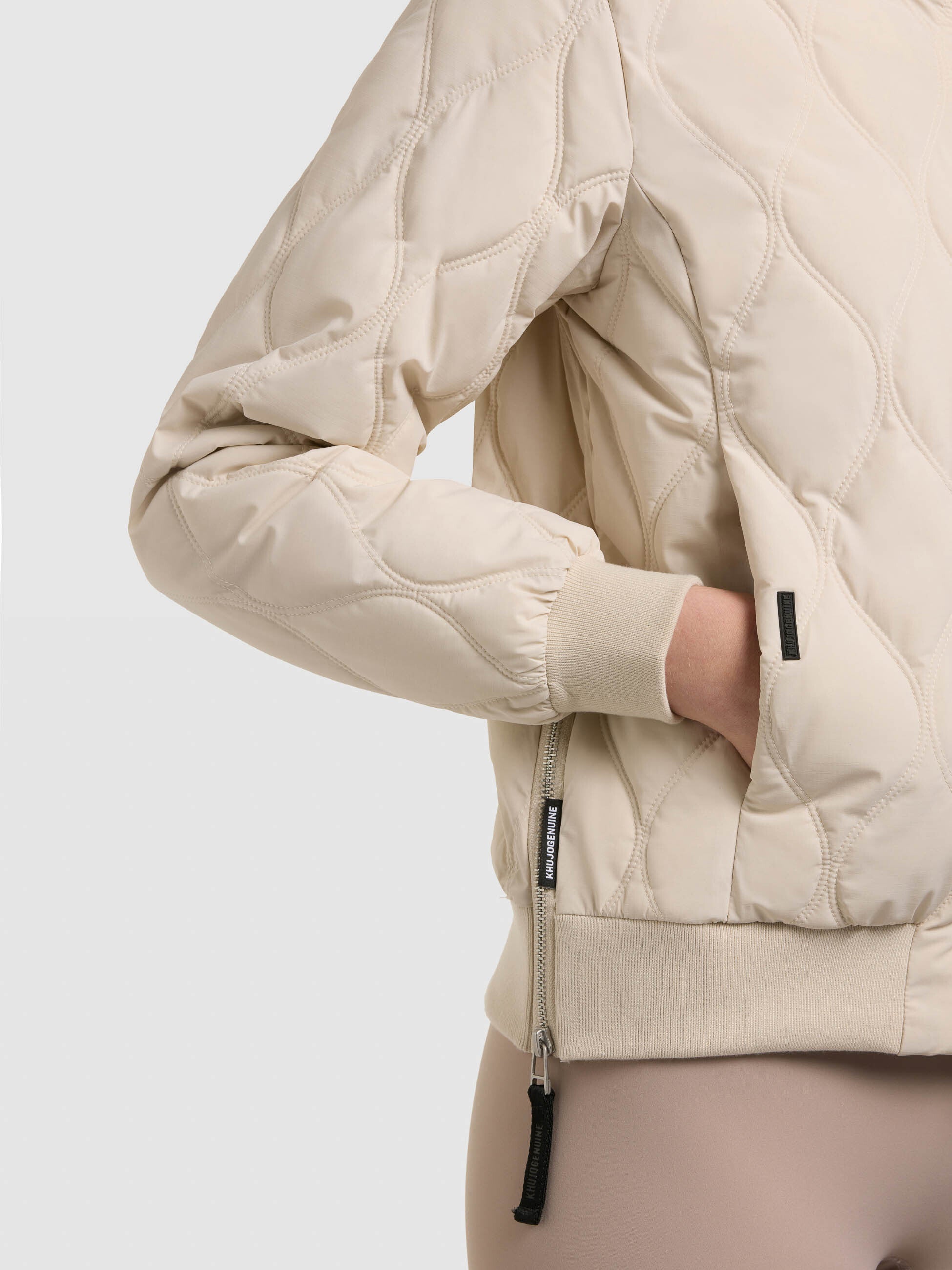 khujo-feen2-damen-bomberjacke-steppjacke-in-oat-white image 8