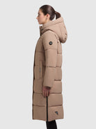 khujo-coat-rachel2-matt-cookie-beige-knielanger-steppmantel-mit-kapuze image 5