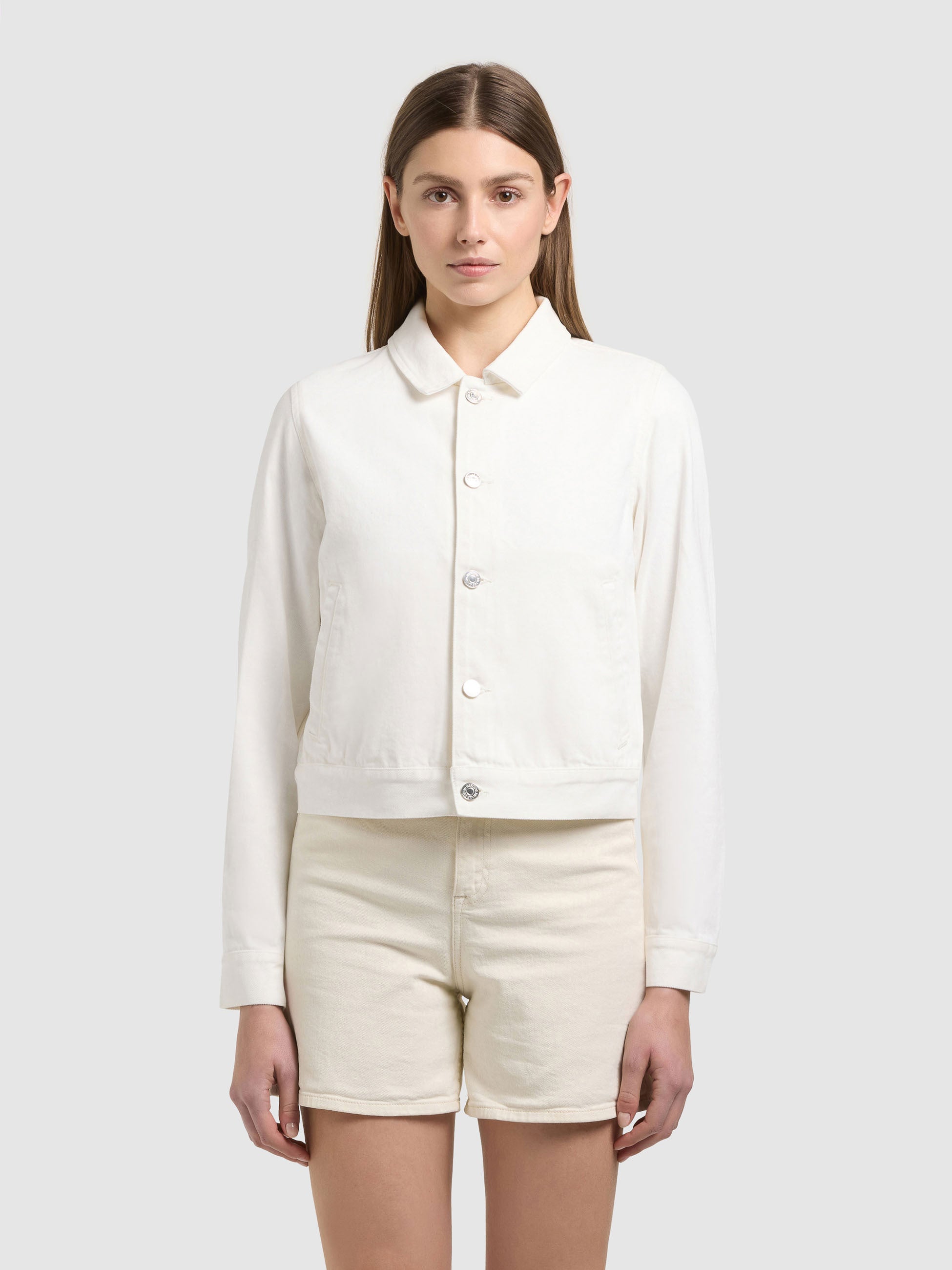 khujo-jacke-renia-off-white-jeansjacke-damen-aus-baumwoll-denim image 1