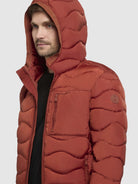 khujo-jacke-omer-rotbraun-damen-steppjacke-h-ftlang-mit-kapuze image 7