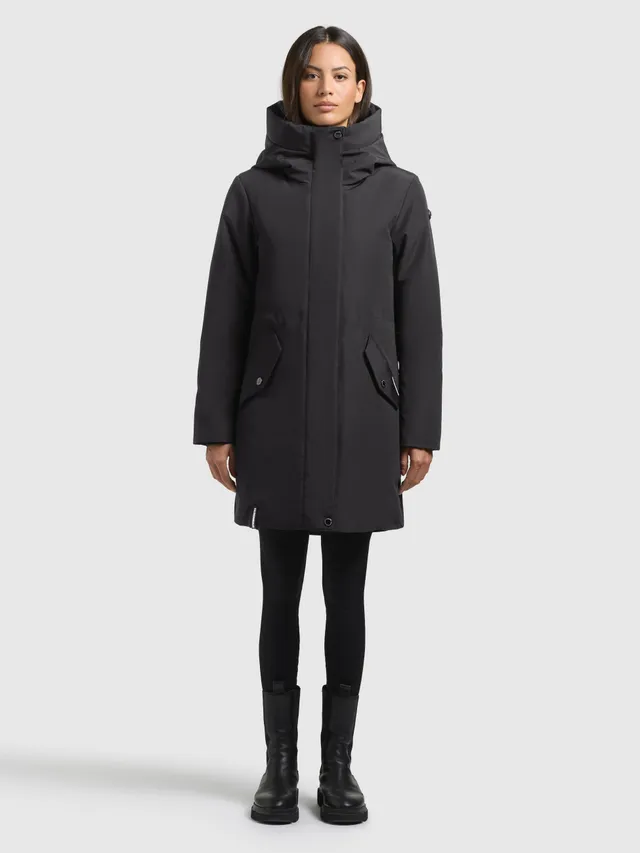 khujo-coat-diance-winter-grey-wattierter-kurzmantel-damen-slim-fit image 1