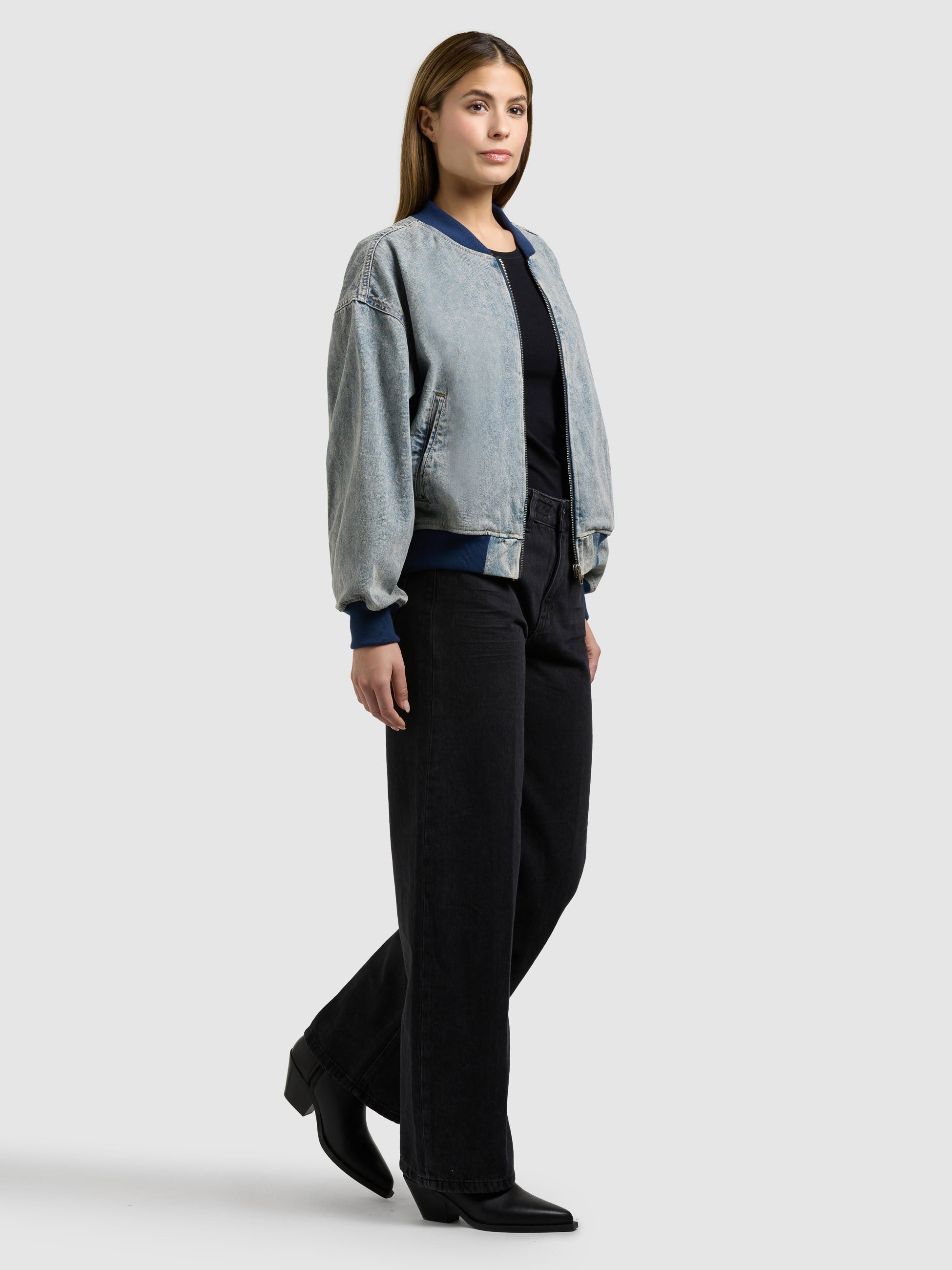 khujo-jacke-sissi-blue-acid-damen-bomberjacke-blouson-denim-vintage-look image 6
