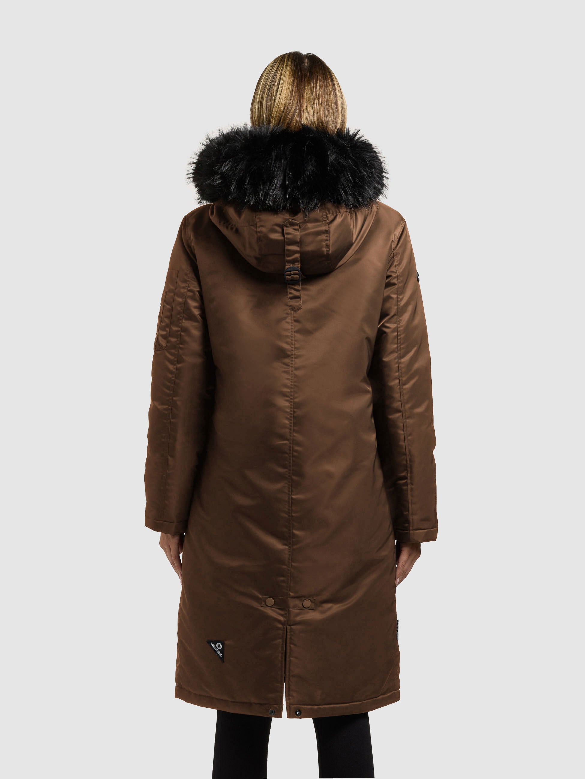 khujo-mantel-jilla-copper-brown-wintermantel-damen-mit-kunstfell image 3