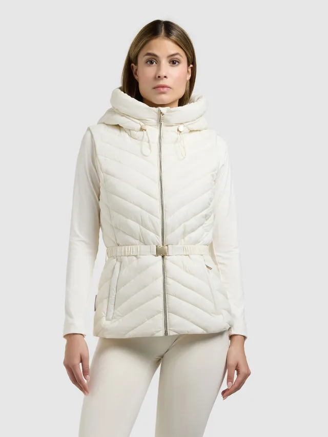khujo-weste-demie-off-white-steppweste-damen-slim-fit image 1