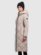 khujo-coat-salia-light-beige-wadenlanger-steppmantel-damen-wattiert image 5