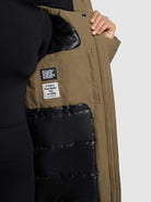 khujo-coat-cami-scrub-green-damen-steppmantel-knielang image 8
