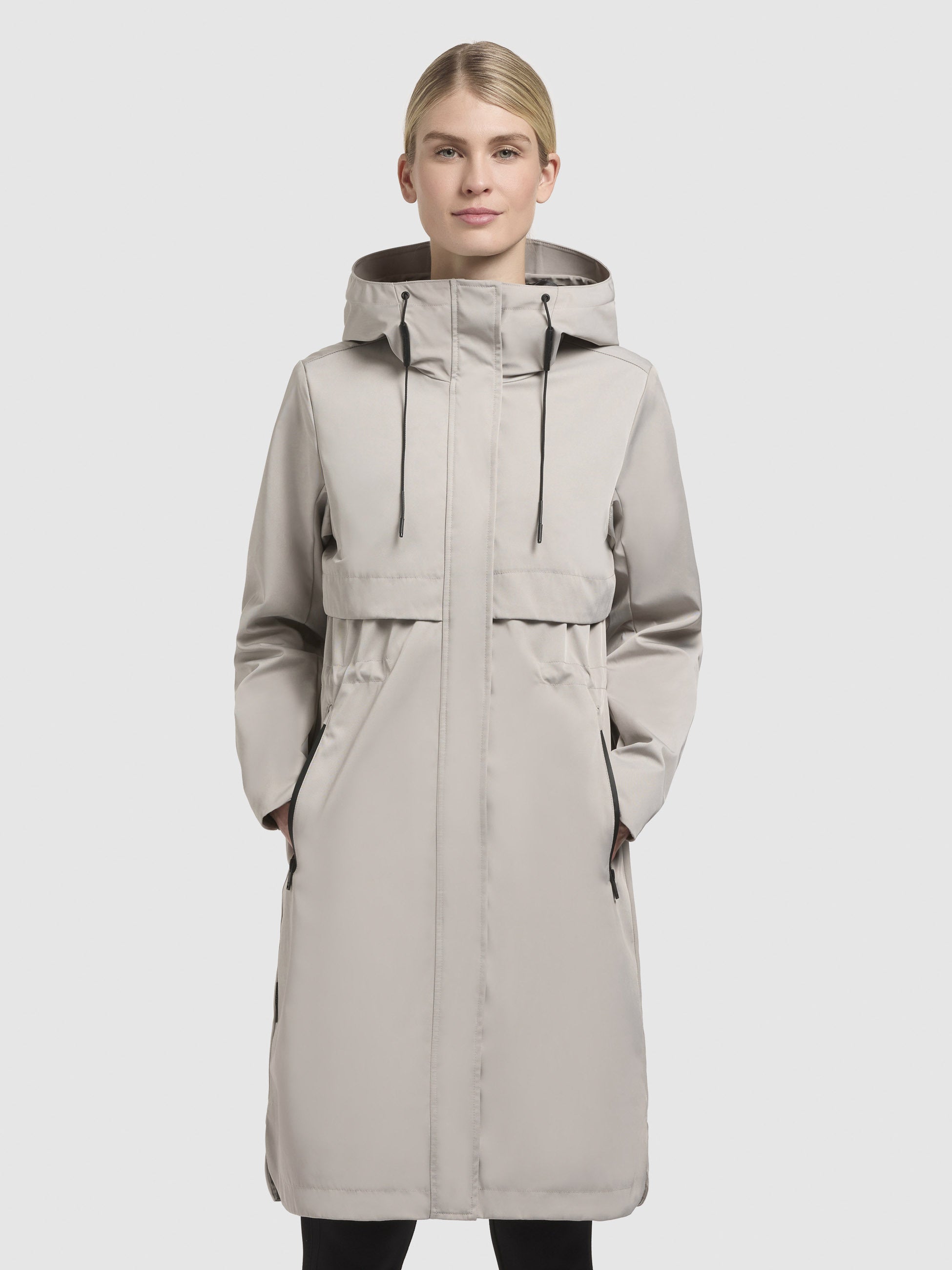 khujo-manao-damen-sommerparka-hellbeige image 4