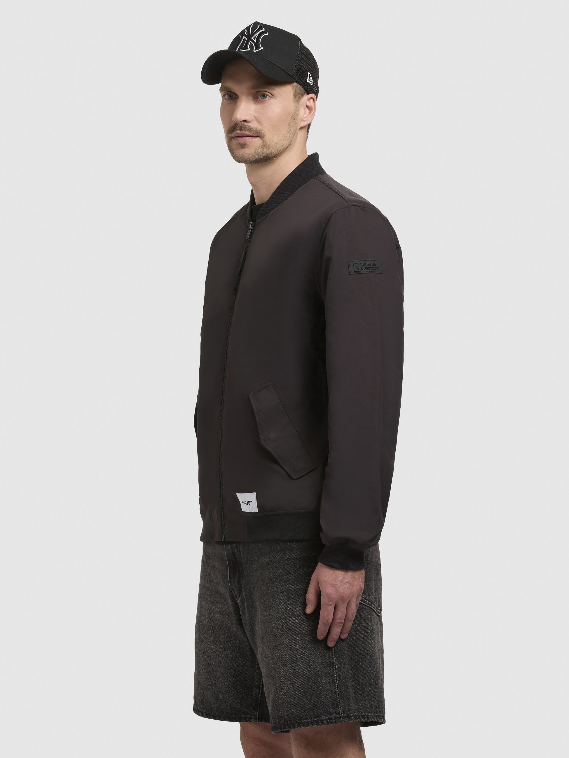 khujo-jacke-maht-schwarz-blousonjacke-im-college-stil-h-ftlang image 5