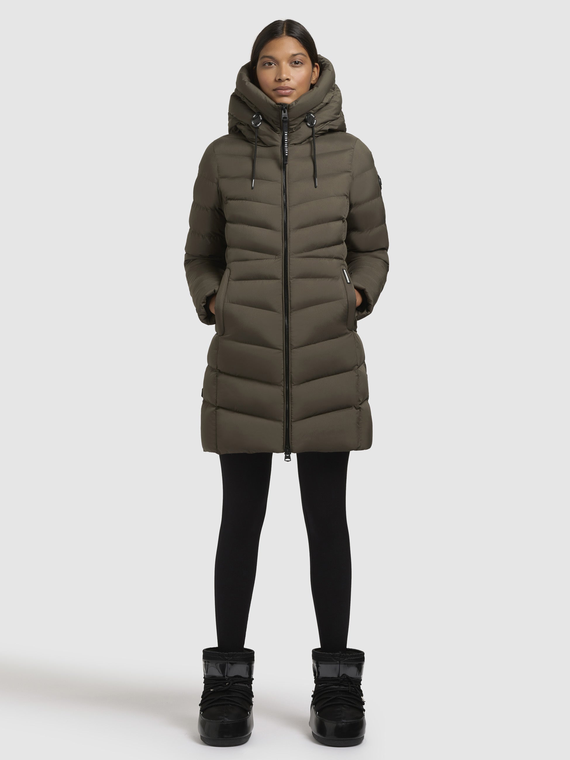 khujo-jacke-tuhani4-steppjacke-mit-kapuze-in-khaki image 2