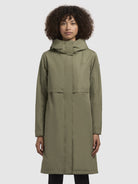 khujo-coat-talvi-light-olive-kurzer-slim-fit-mantel image 4
