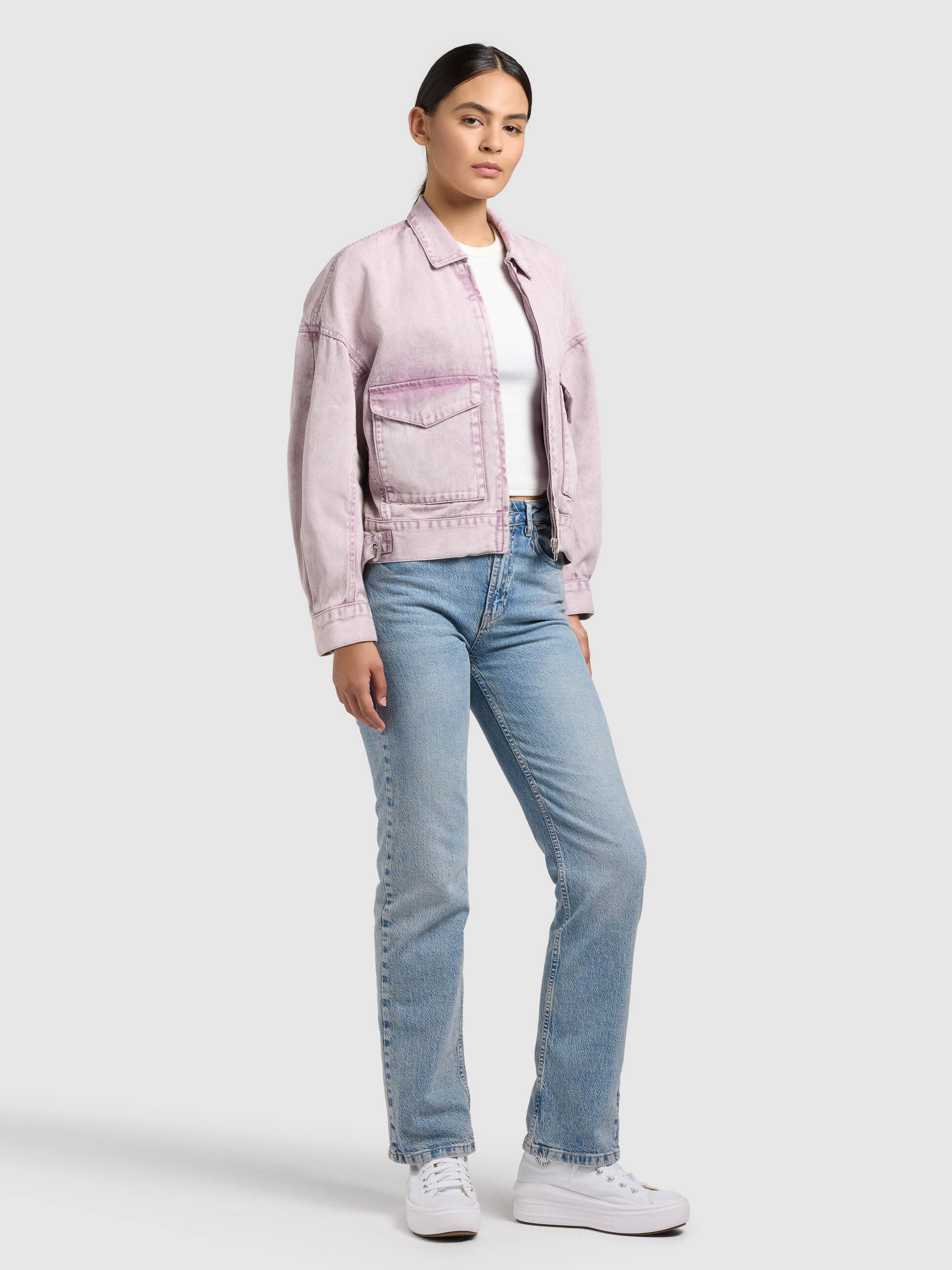 khujo-jacke-nelina-violet-jeansjacke-damen-aus-baumwoll-denim image 6
