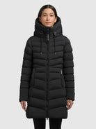 khujo-mantel-tuhani5-black-damen-steppmantel-slim-fit image 4