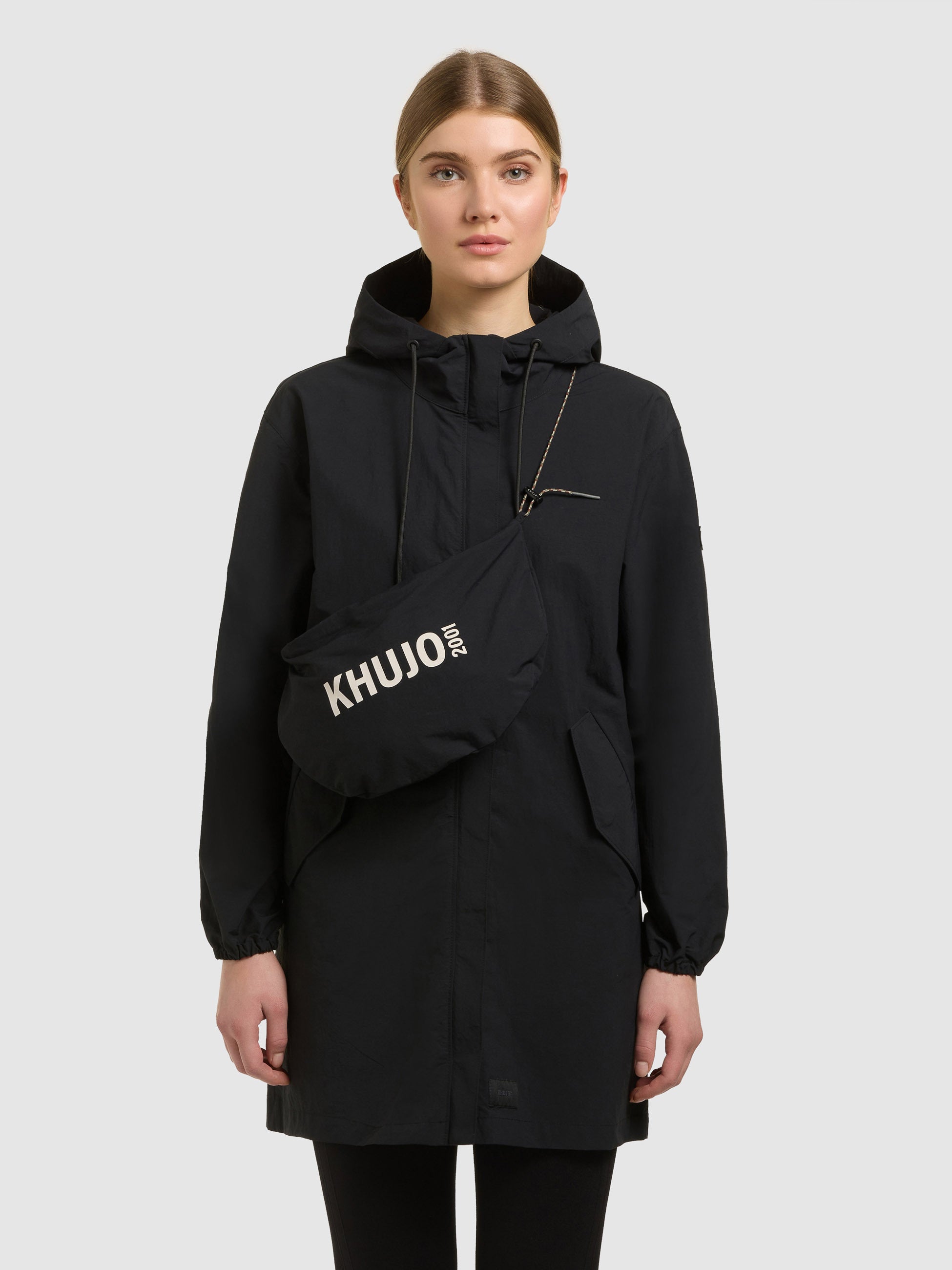 khujo-ameti-damen-jacke-mit-tasche-black image 4