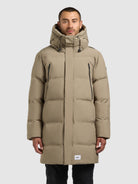 khujo-coat-morse3-lichen-beige-langer-damen-steppmantel image 4