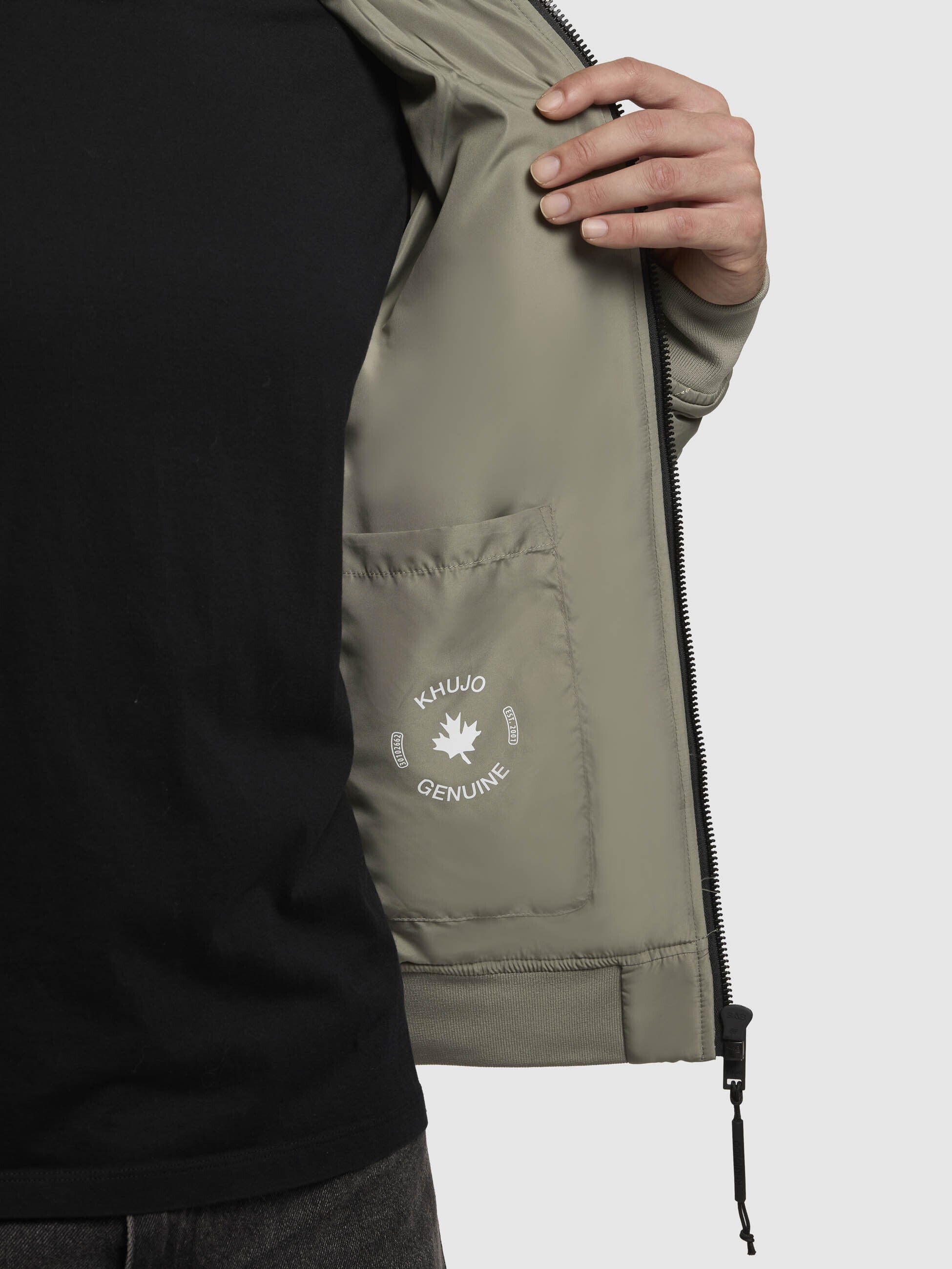 khujo-jacke-rason-graugr-n-steppjacke-h-ftlang-mit-brusttasche image 8