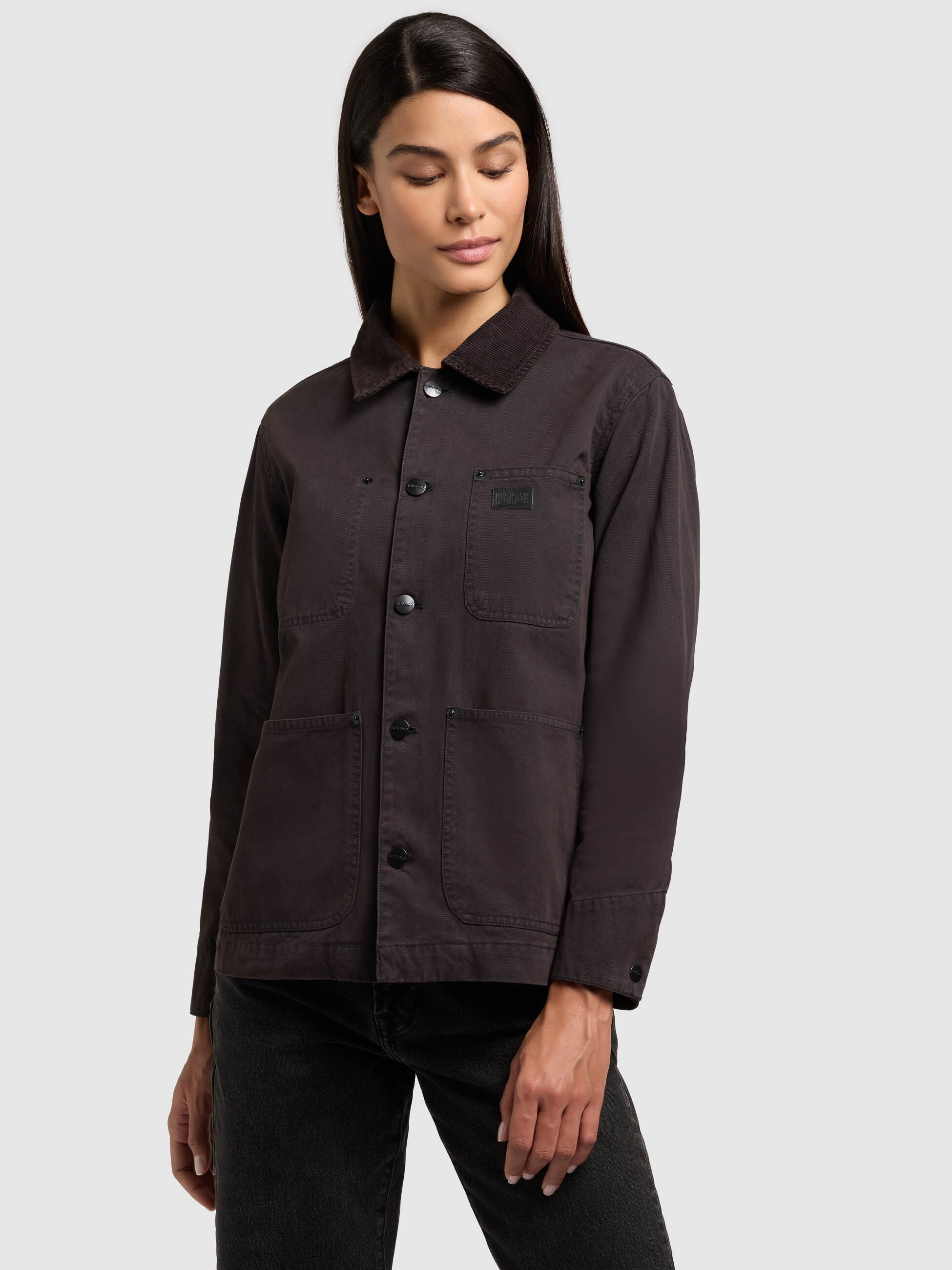 khujo-jacke-suzy-black-damen-fieldjacket-aus-baumwoll-twill image 8
