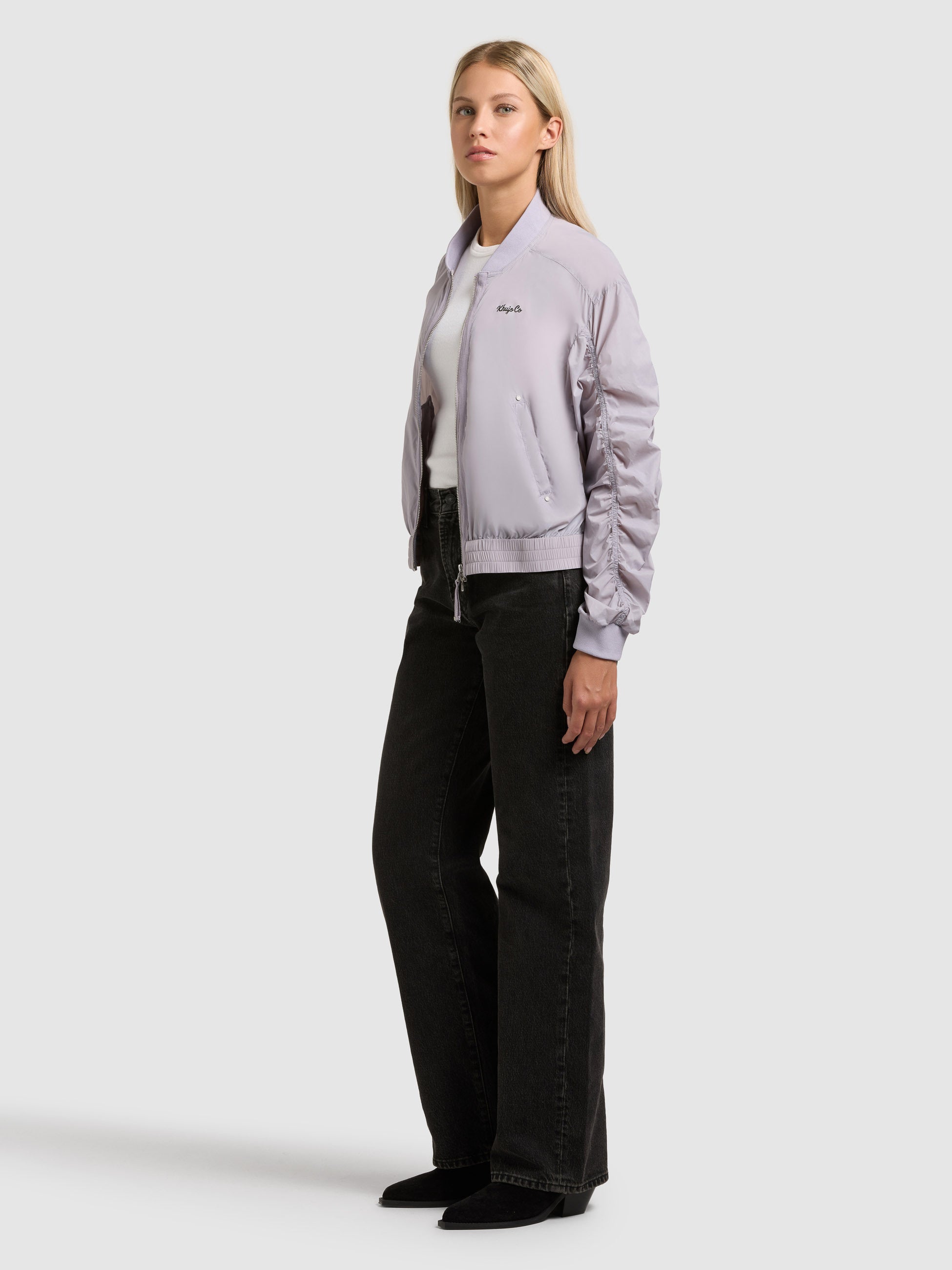 khujo-jacke-tuvay-bomberjacke-summer-lilac-damen image 2