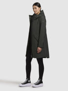 khujo-coat-elea-dark-green-leichter-regenmantel-regular-fit-damen image 2