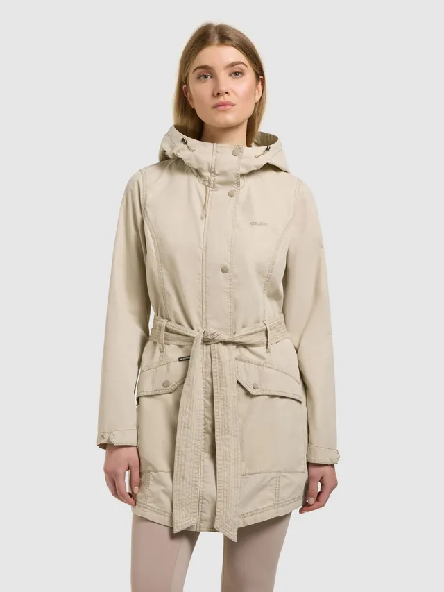 khujo-prea-damen-sommerparka-moussy-beige-vintage-look image 1