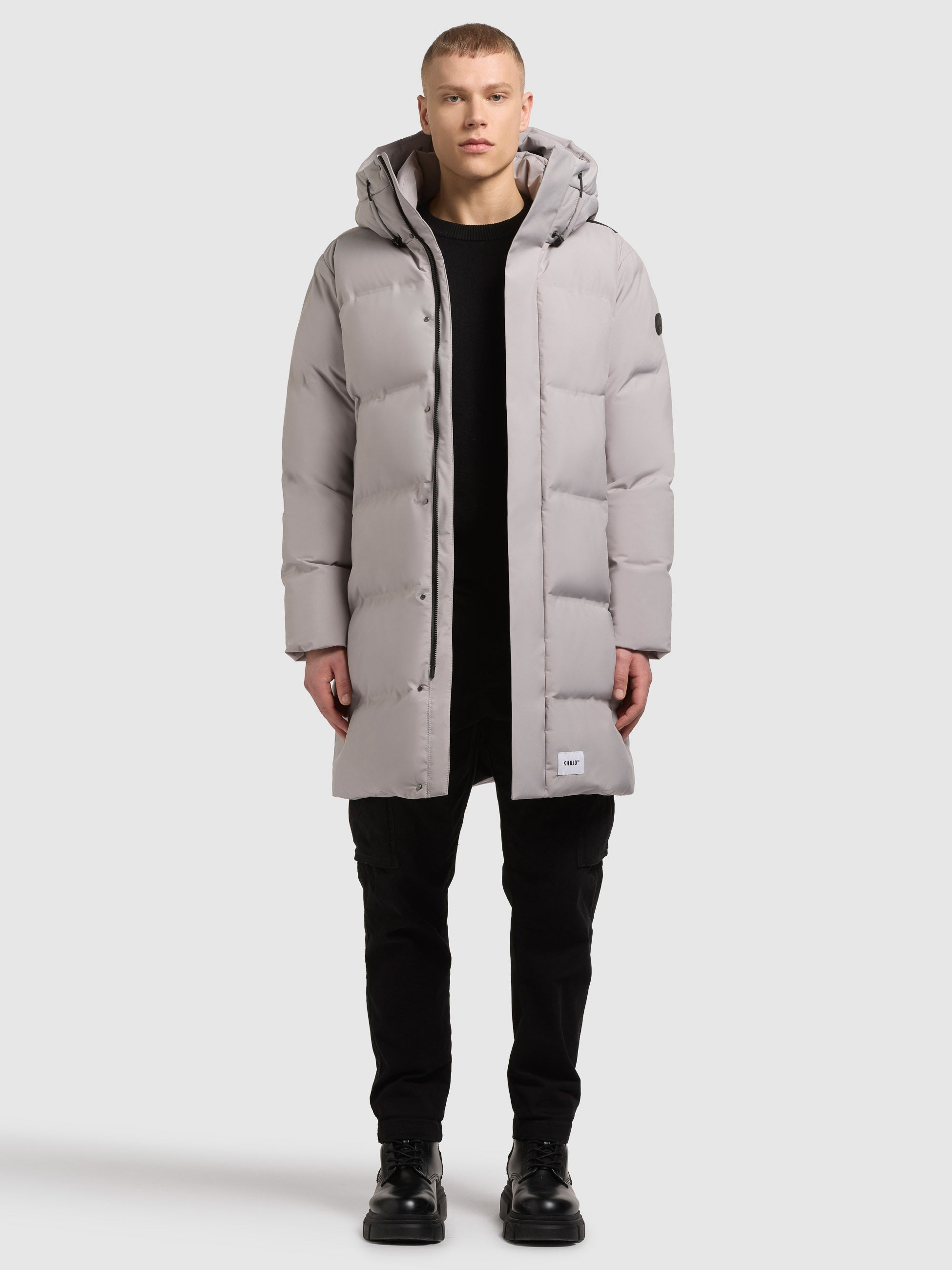 khujo-mantel-stank3-steppmantel-lang-in-blizzard-grey image 2