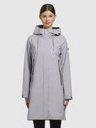 khujo-coat-liede-gray-purple-kurzer-damen-regenmantel-mit-kapuze image 4