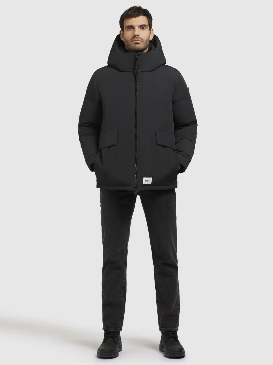 khujo-jacke-gero-winterjacke-dunkelgrau-damen image 1