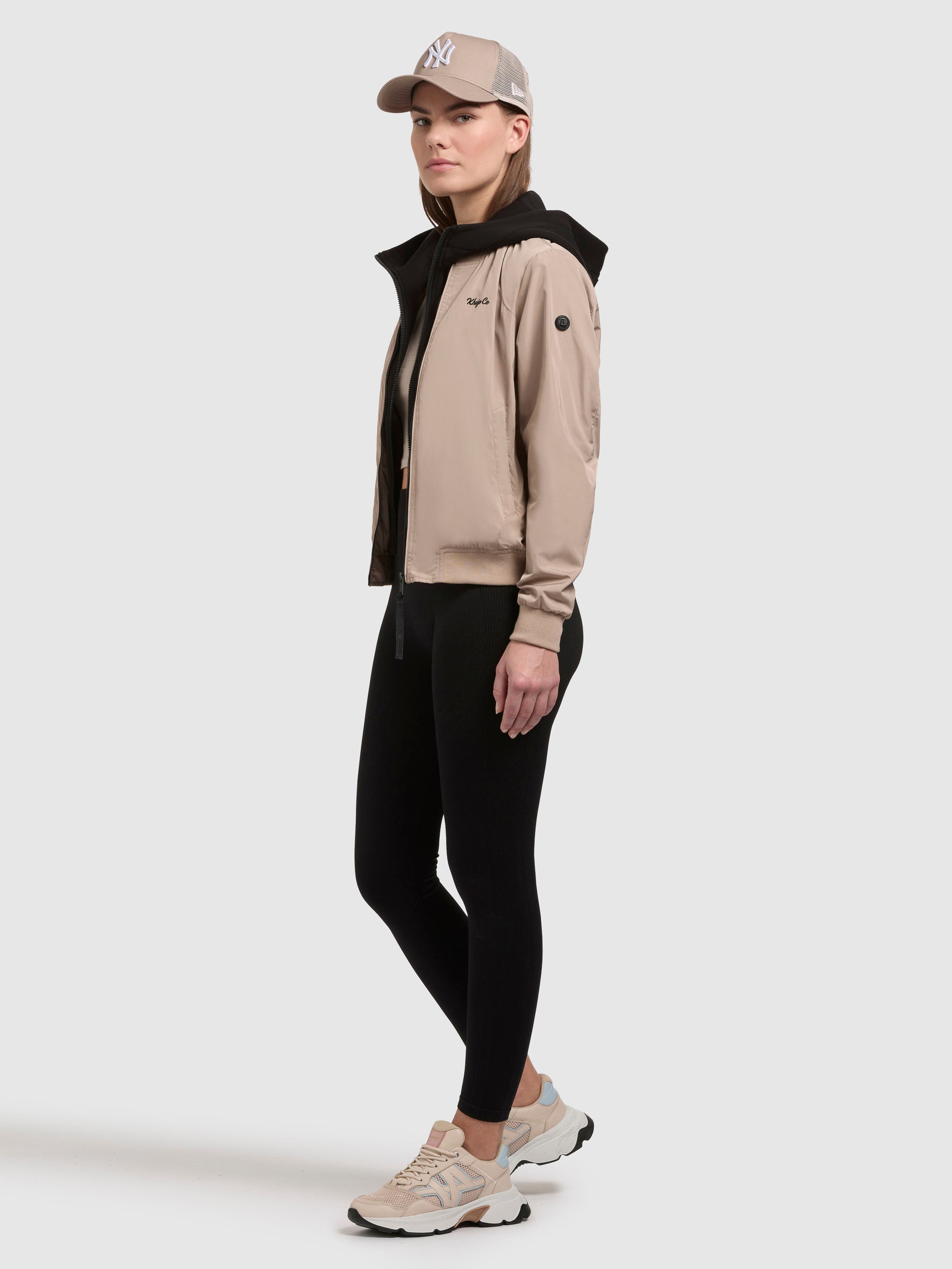 khujo-jacke-seeam-bomberjacke-beige-regular-fit image 2